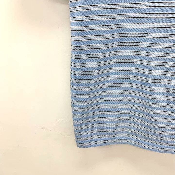Prada Prada 25th Blue Logo Stripe Polo Shirt Size US S / EU 44-46 / 1 - 4 Thumbnail