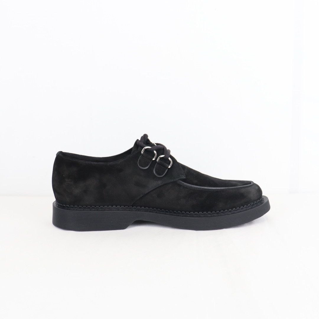Saint Laurent Paris o1rshd1 Teddy 10 Suede Cashmere Opera Boots in Nero Size US 12 / EU 45 - 6 Thumbnail