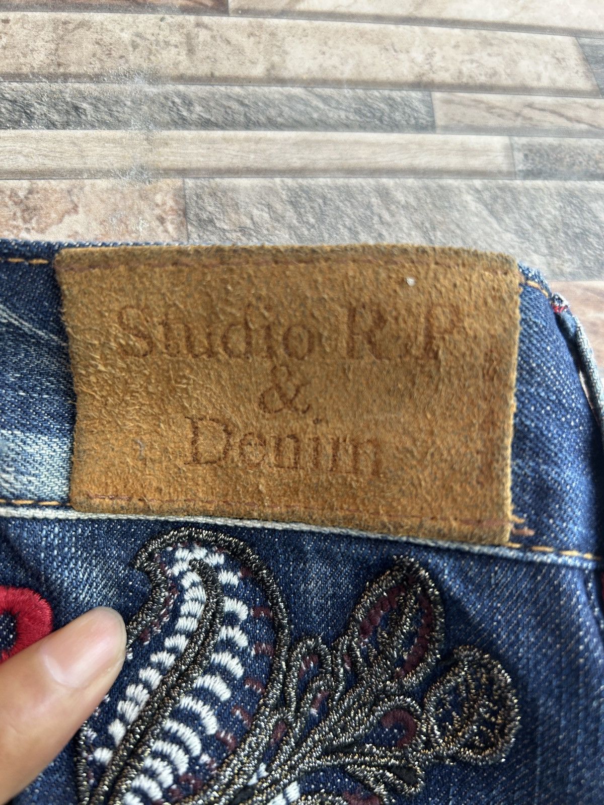 If Six Was Nine 90s Studio RP Faded Flared Bootcut Denim Pants Lgb Style Size US 26 / EU 42 - 15 Thumbnail