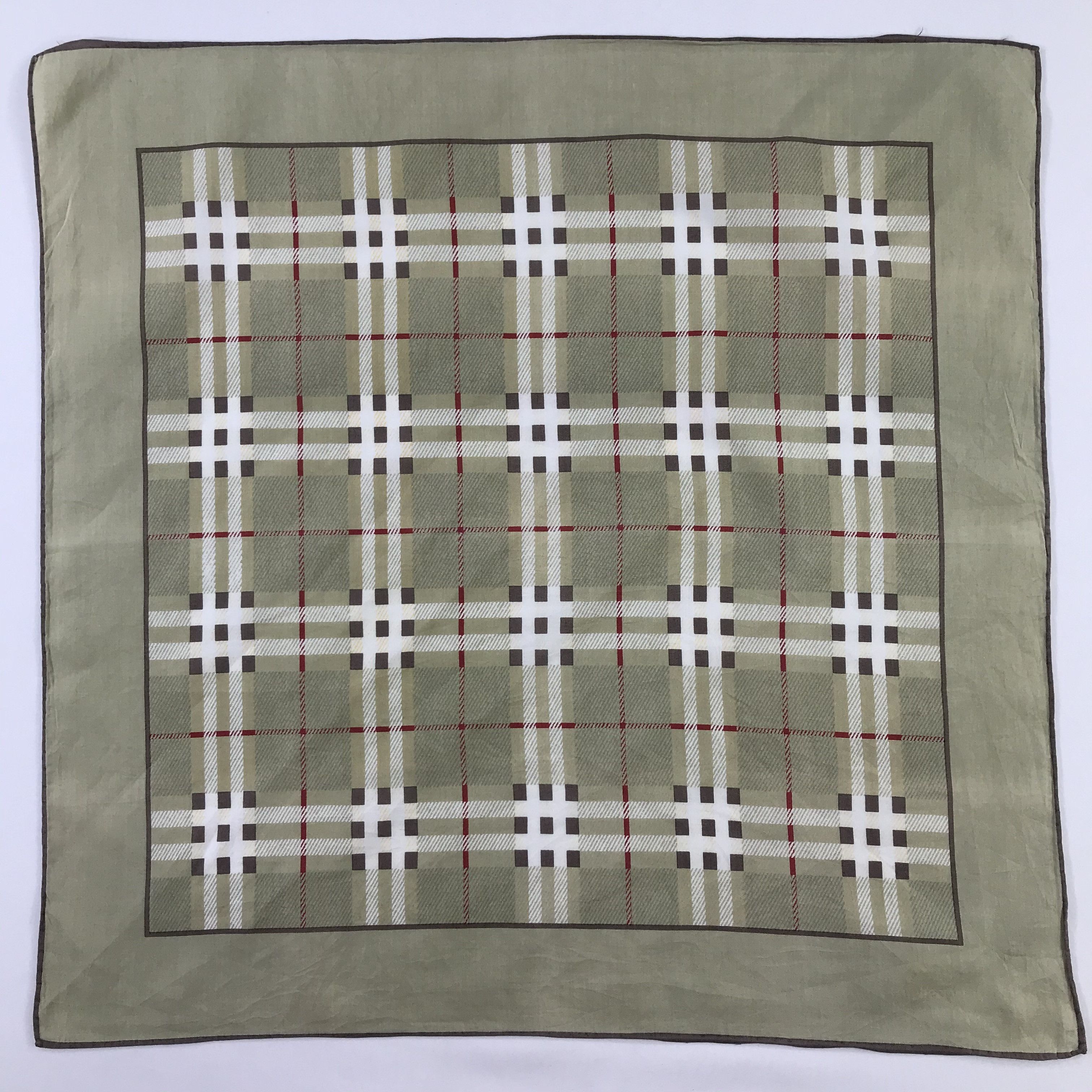 Burberry × Vintage Burberry Bandana / Handkerchief / Neckerchief - S836 Size ONE SIZE - 1 Thumbnail
