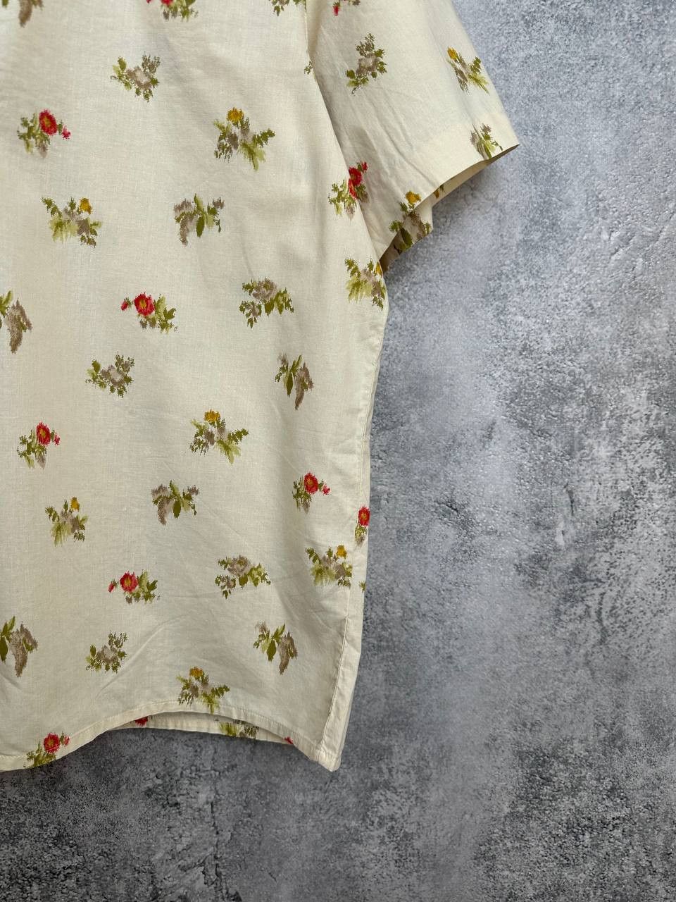 Marina Rinaldi Marina Rinaldi Floral Short Sleeve Shirt Blouse Italy Size XL / US 12-14 / IT 48-50 - 8 Thumbnail