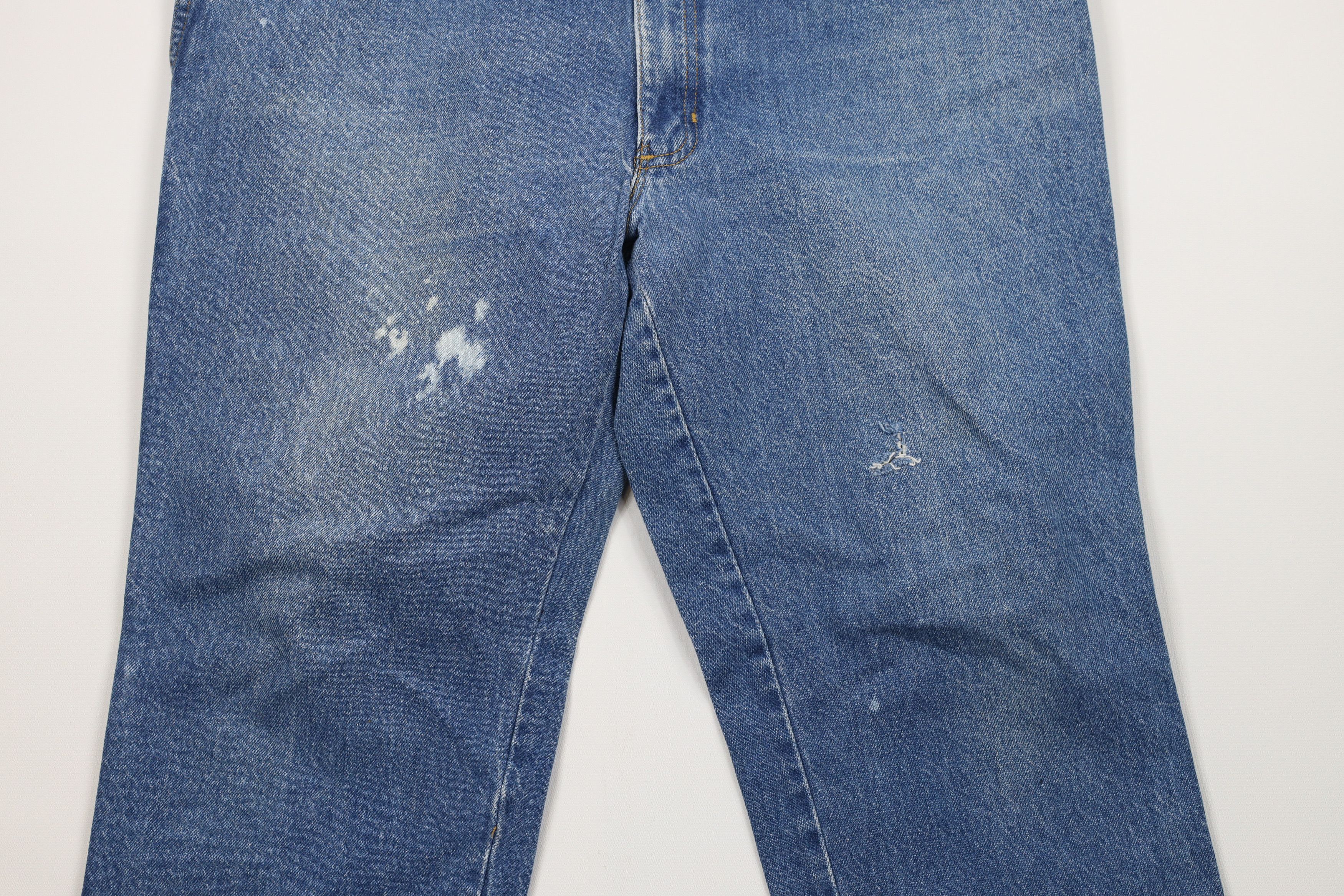 Vintage Vintage 90s Streetwear Flared Wide Leg Denim Jeans Blue USA Size US 38 / EU 54 - 3 Thumbnail
