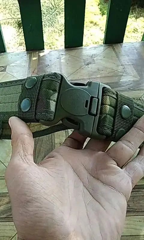 Other Army Style Combat Belt Set Quick Release Tactical Belts Size ONE SIZE - 2 Thumbnail