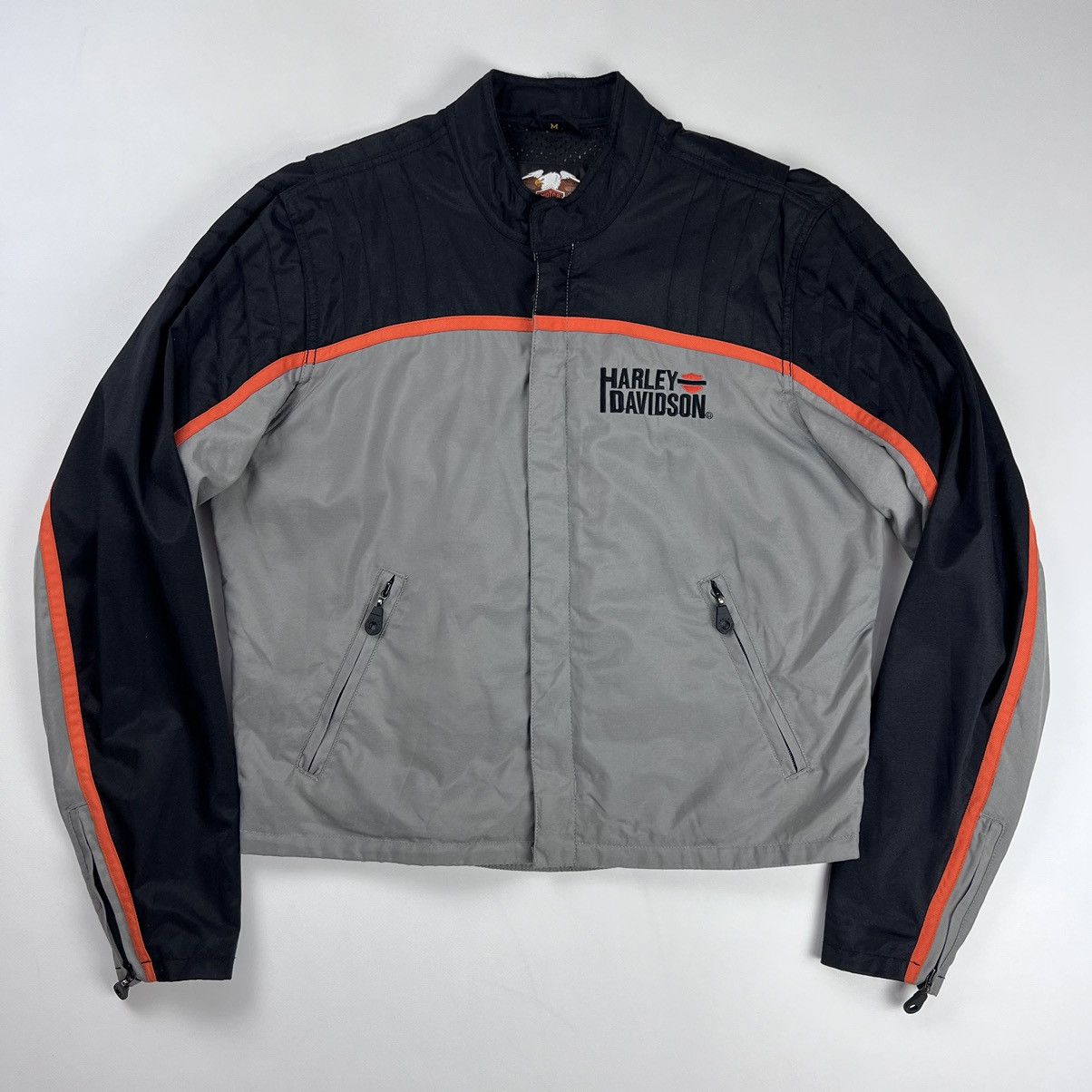 Harley Davidson motorcycle light bomber jacket