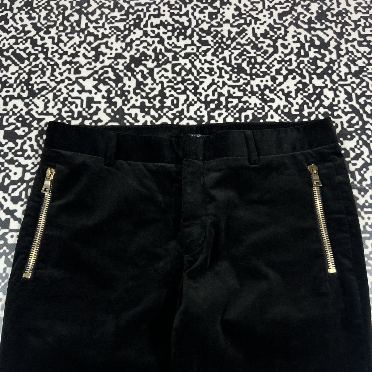 Balmain BALMAIN Velour Casual Luxury Pants Y2K Style Size 29" - 3 Thumbnail
