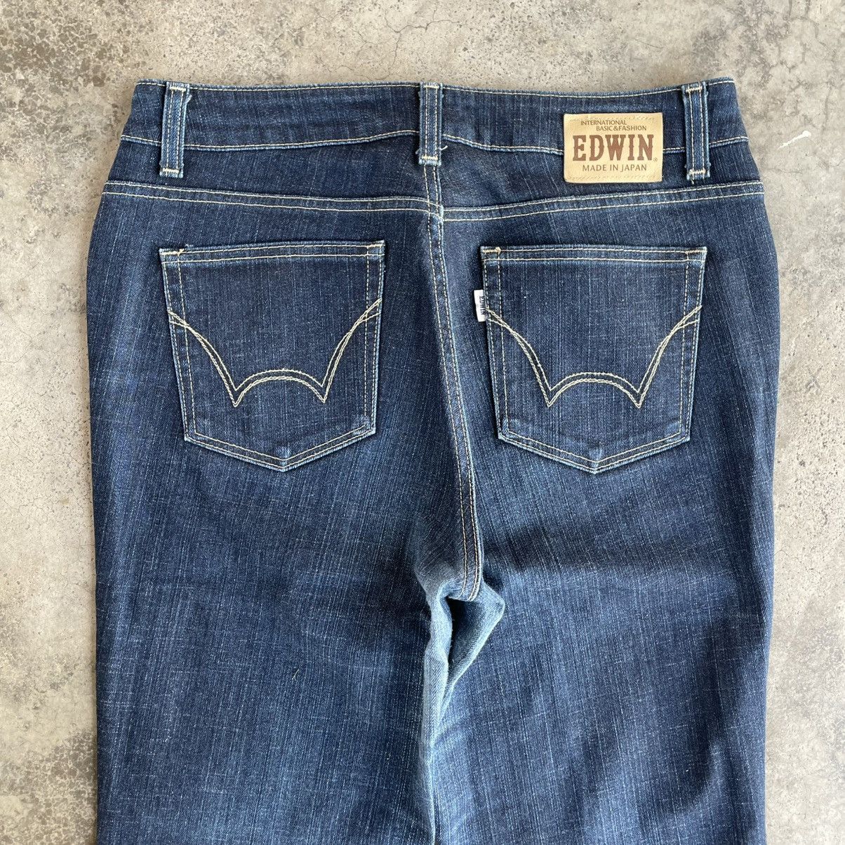 Edwin 🔥Vintage Edwin 404 Japan Made Dark Blue Black Denim Jeans Size US 34 / EU 50 - 5 Thumbnail