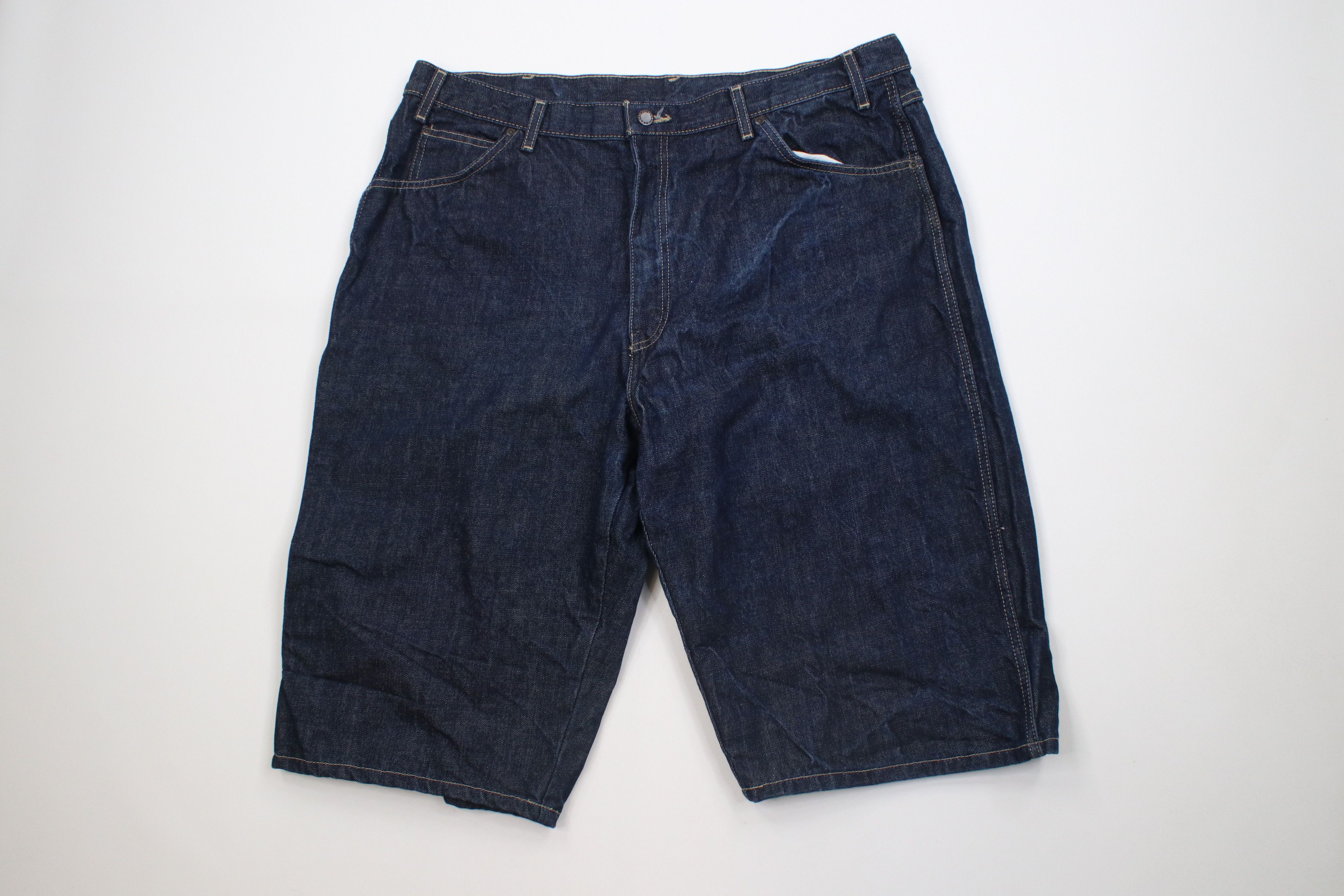 Dickies Vintage Y2K Dickies Fit Dungaree Denim Jean Shorts Jorts Size US 40 / EU 56 - 1 Thumbnail