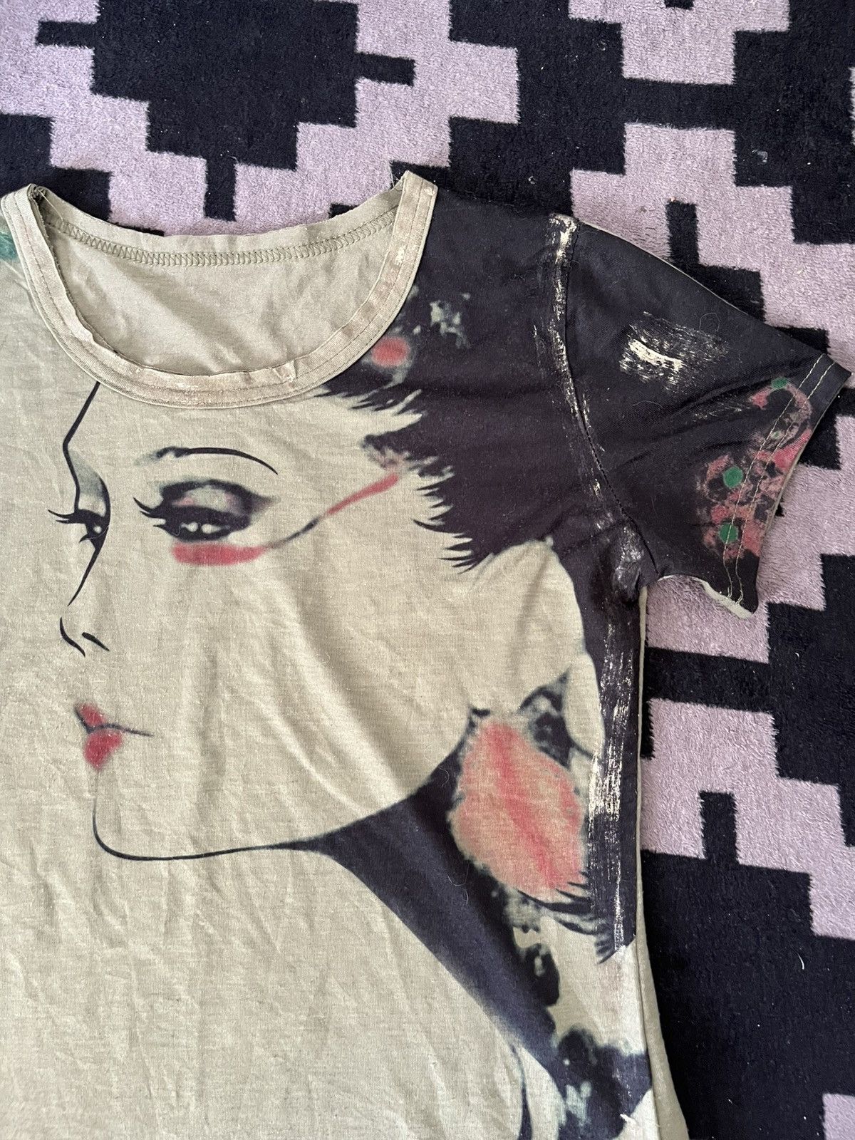 Hysteric Glamour 2000s Touhou kaji Japanese face tshirt Size US M / EU 48-50 / 2 - 2 Thumbnail