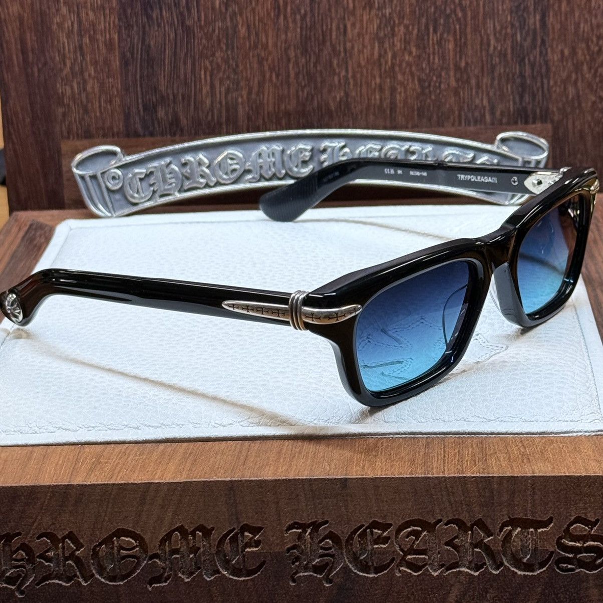 Chrome Hearts Chrome Hearts TRYPOLEAGAIN 1/1 Sunglasses Size ONE SIZE - 4 Thumbnail