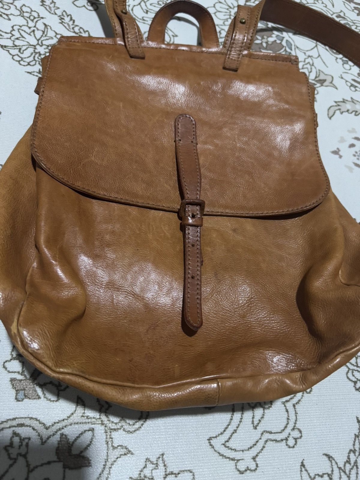 Genuine Leather × Jean Paul Gaultier Genten Riri Zipper Leather Rucksack Backpack Size ONE SIZE - 3 Thumbnail