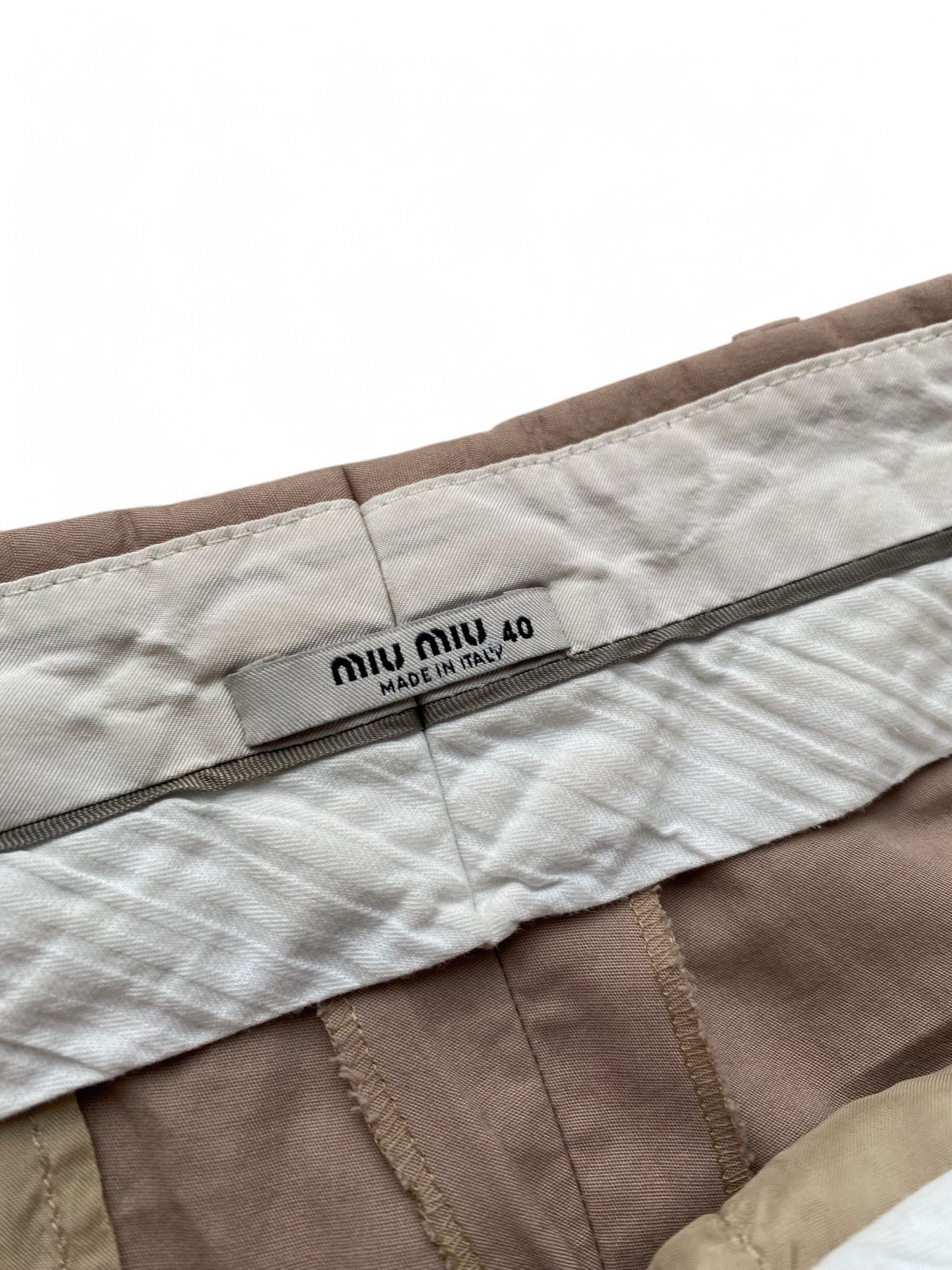 Designer × Miu Miu × Vintage Miu Miu Chino Pants Trousers Size 28" / US 6 / IT 42 - 6 Thumbnail