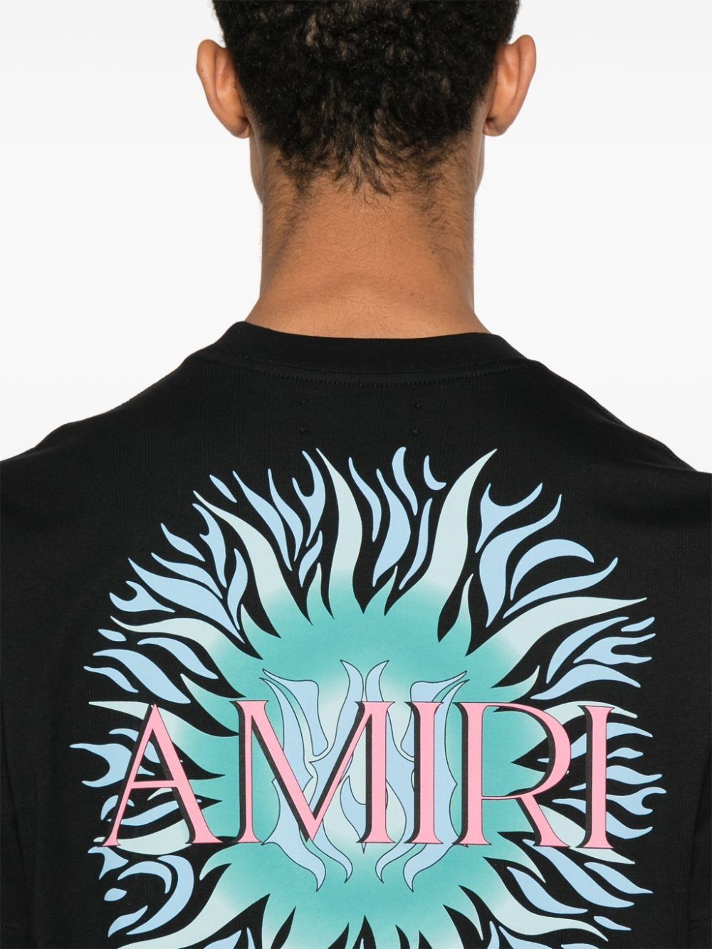 Amiri o1s1wg110625 Logo Sun T-Shirt in Black Size US XL / EU 56 / 4 - 5 Thumbnail