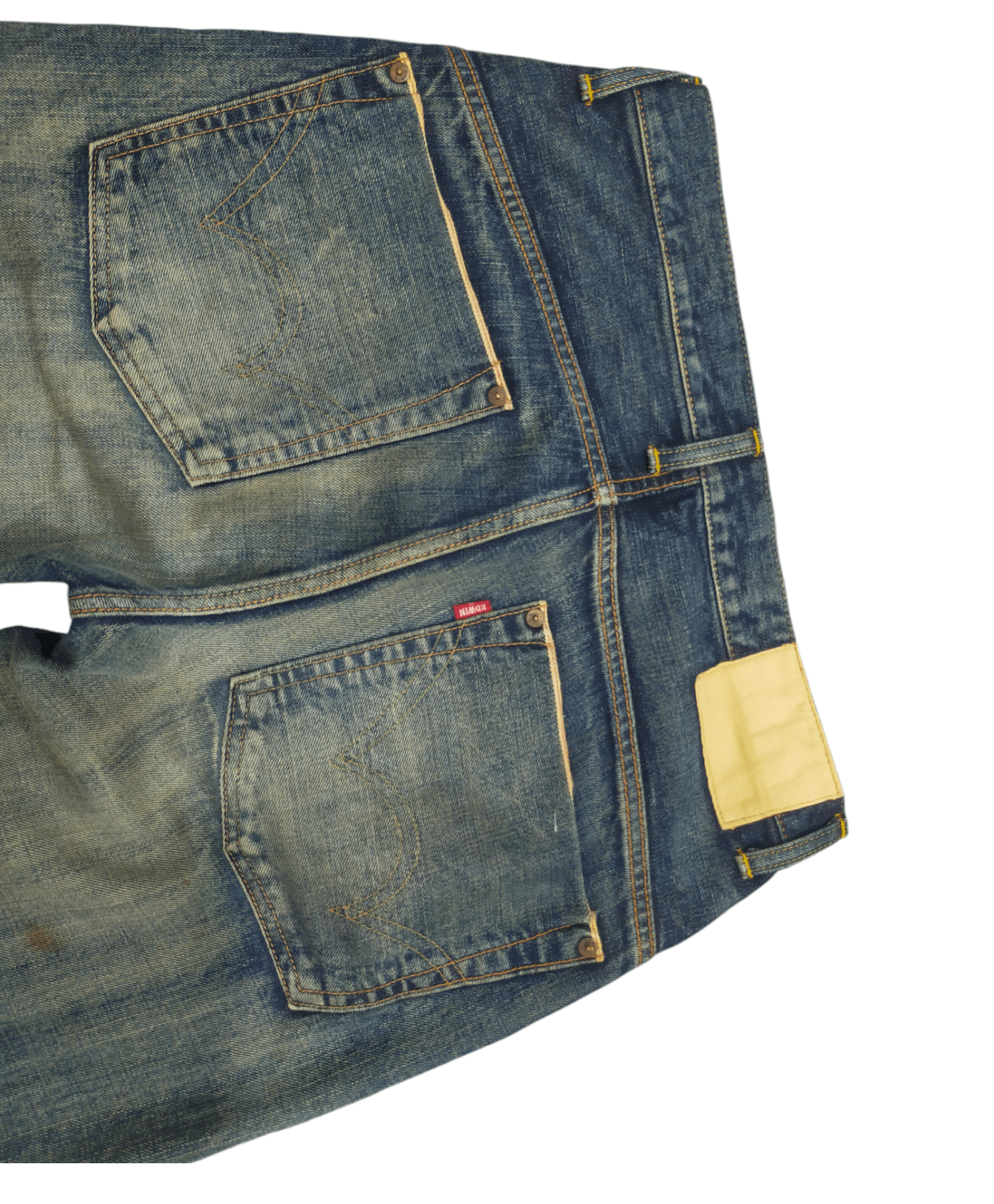 Edwin × Japanese Brand × Vintage 🚨 VINTAGE EDWIN SELVEDGE DISTRESSED Size US 32 / EU 48 - 3 Thumbnail