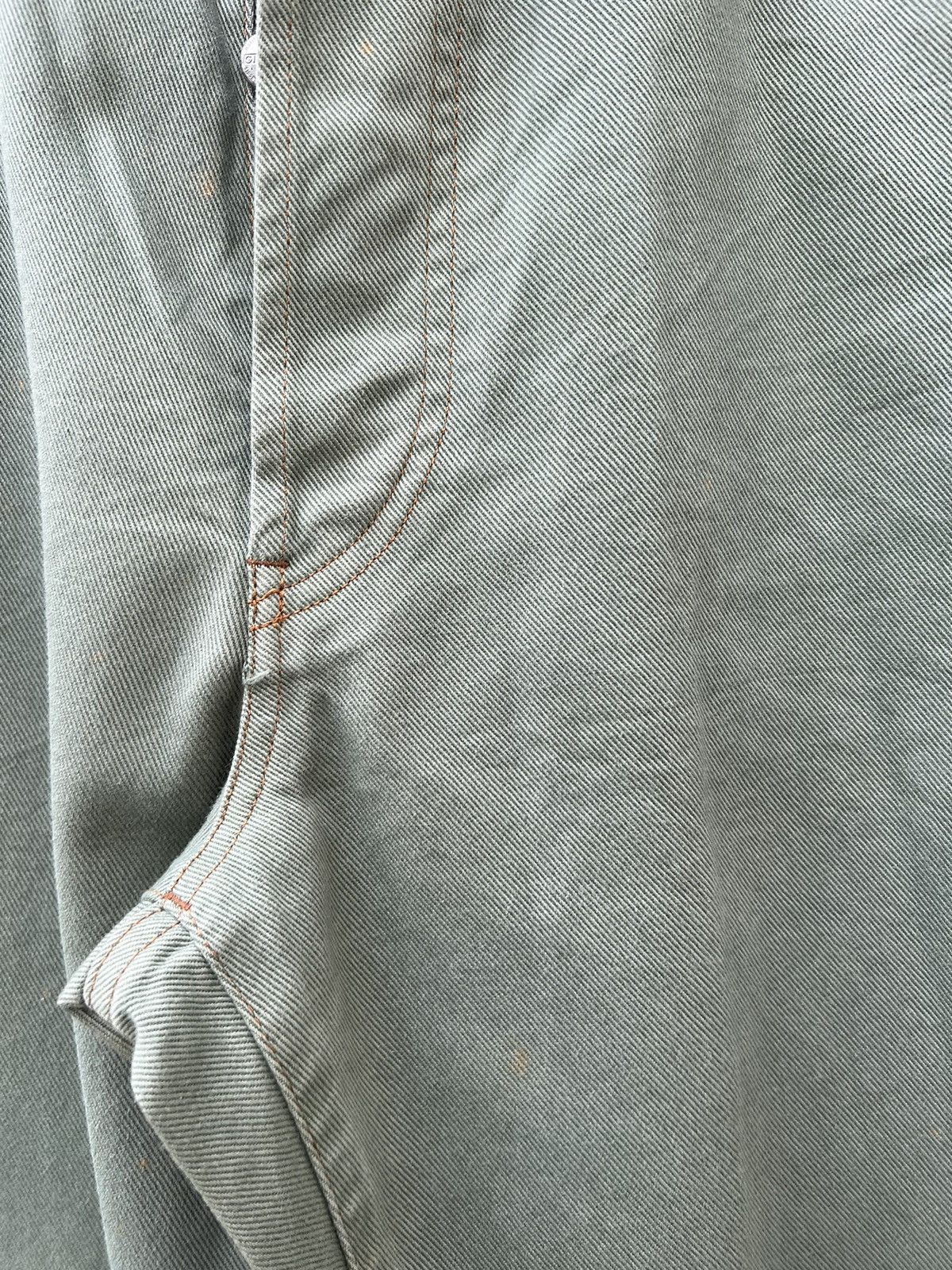 Marithe + Francois Girbaud Vintage 90s MFG Sun Fade Green Denim Baggy Jeans Size US 32 / EU 48 - 13 Thumbnail
