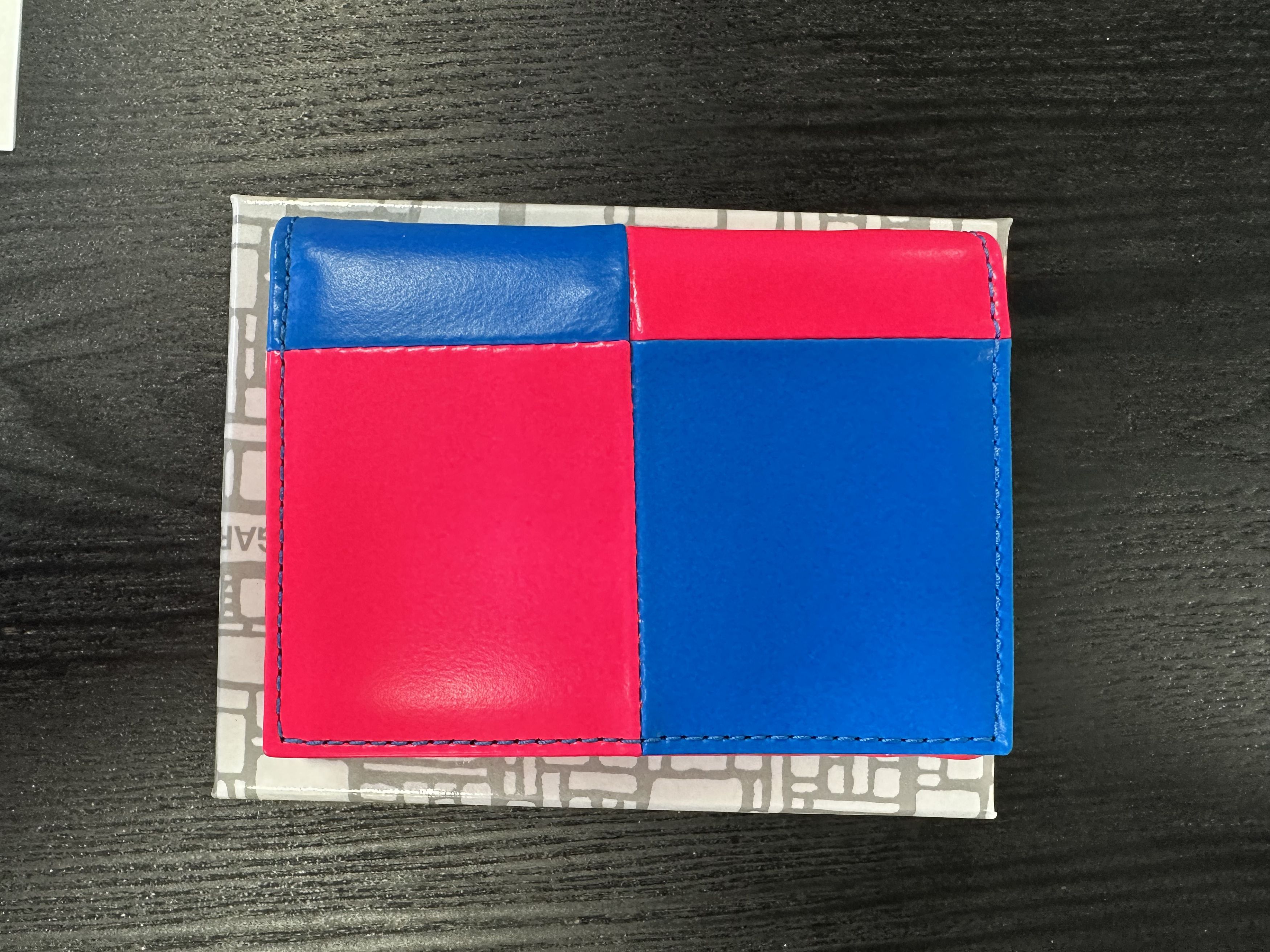 Comme des Garcons Comme des Garçons Fluo Squares Wallet in Pink/Blue Size ONE SIZE - 1 Thumbnail
