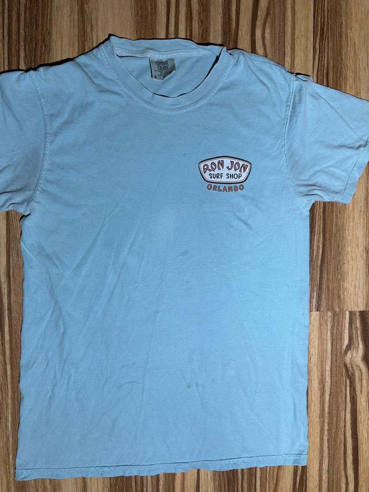 Ron Jon Surf Shop Ron Jon Light Blue Surf Shop Tee Orlando Size US M / EU 48-50 / 2 - 4 Thumbnail