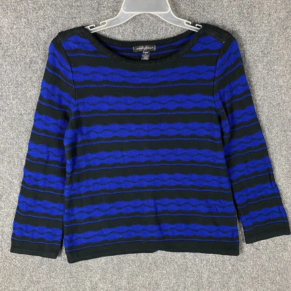 Other Designers Originals Sweater Women's Petite Large Cotton Knit Size L / US 10 / IT 46 - 1 Thumbnail