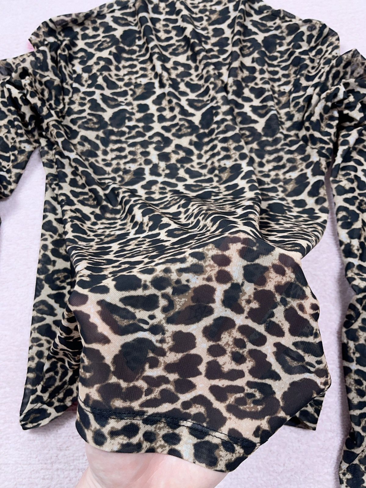 Other ➕ avant garde mesh top Panther leopard print ls top Size US M / EU 48-50 / 2 - 3 Thumbnail