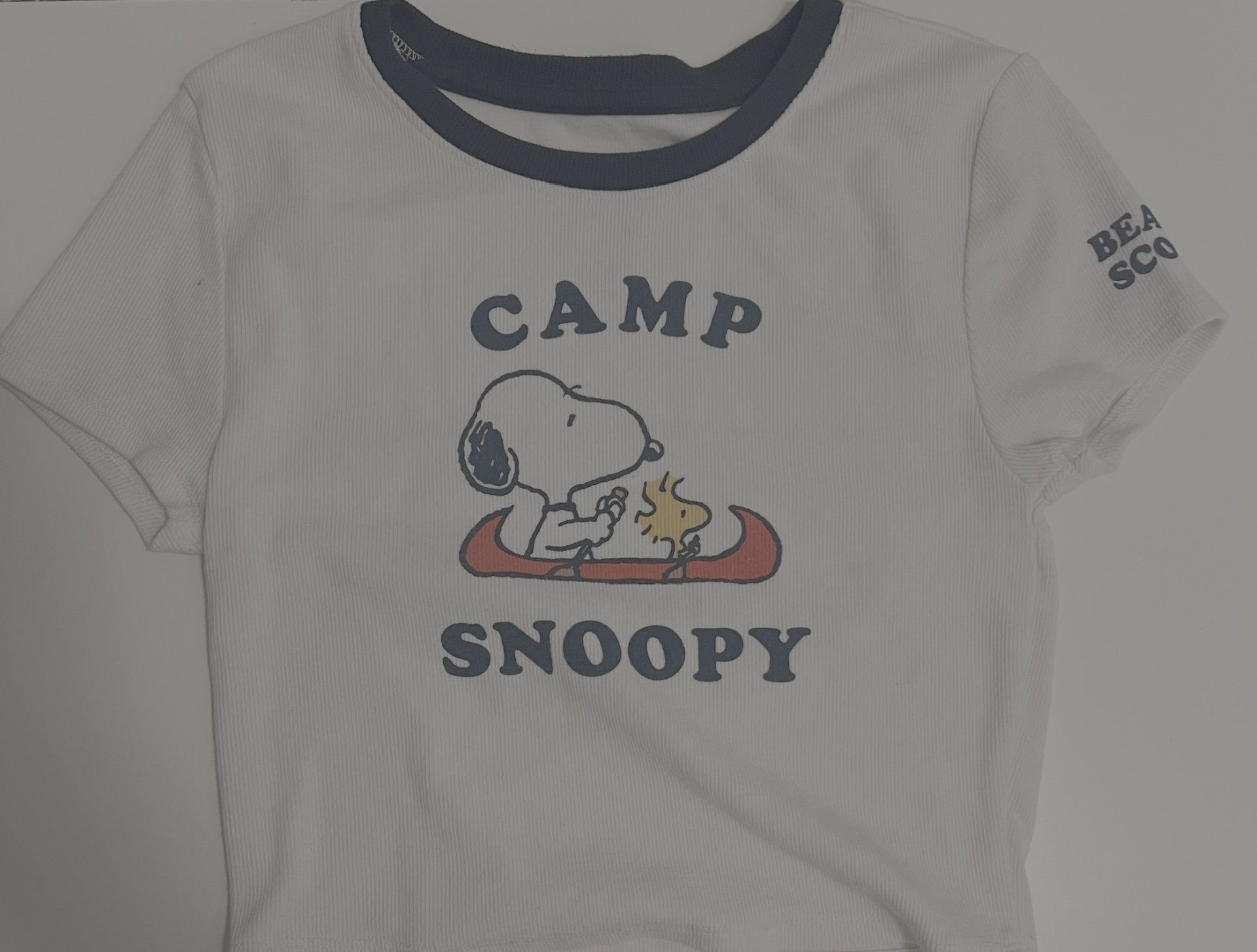 Aeropostale White Aeropostale Camp Snoopy shirt Size M / US 6-8 / IT 42-44 - 1 Thumbnail