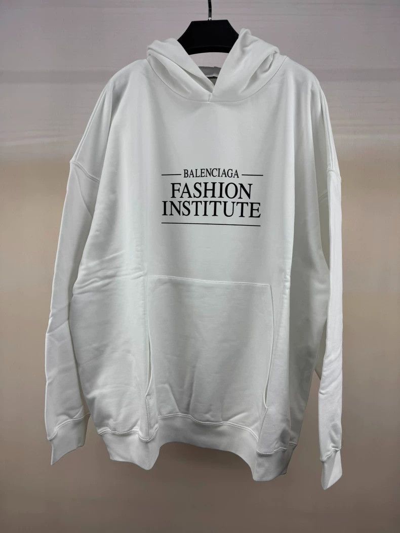 Balenciaga Fashion Institute White Clothing Academy Hoodie-