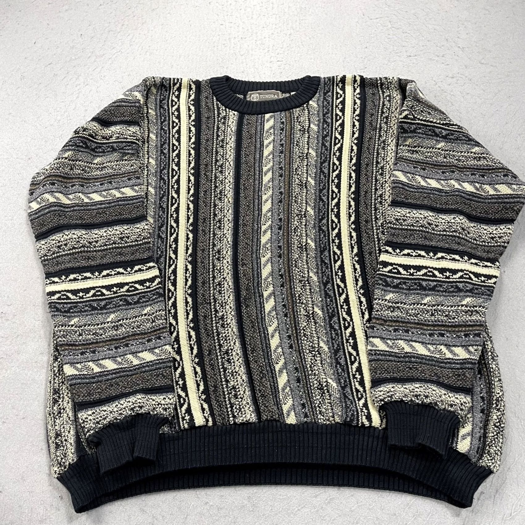 Vintage VINTAGE Tundra Sweater Mens 2XL 2XL Beige Cowogi? (Note: Original title must be used; no external additions) Size US XXL / EU 58 / 5 - 2 Thumbnail