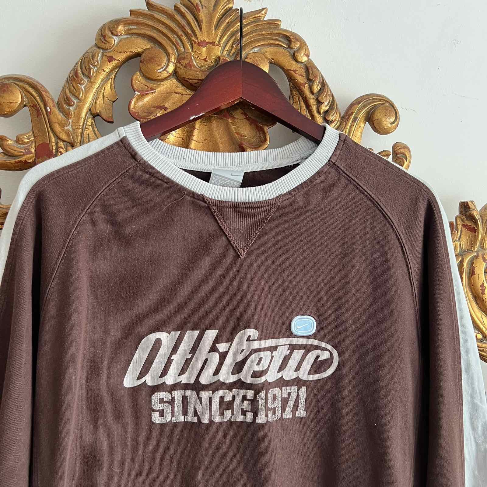 Nike NIKE VINTAGE BROWN LONG SLEEVE FADED #19 JAPANESE Size US L / EU 52-54 / 3 - 4 Thumbnail