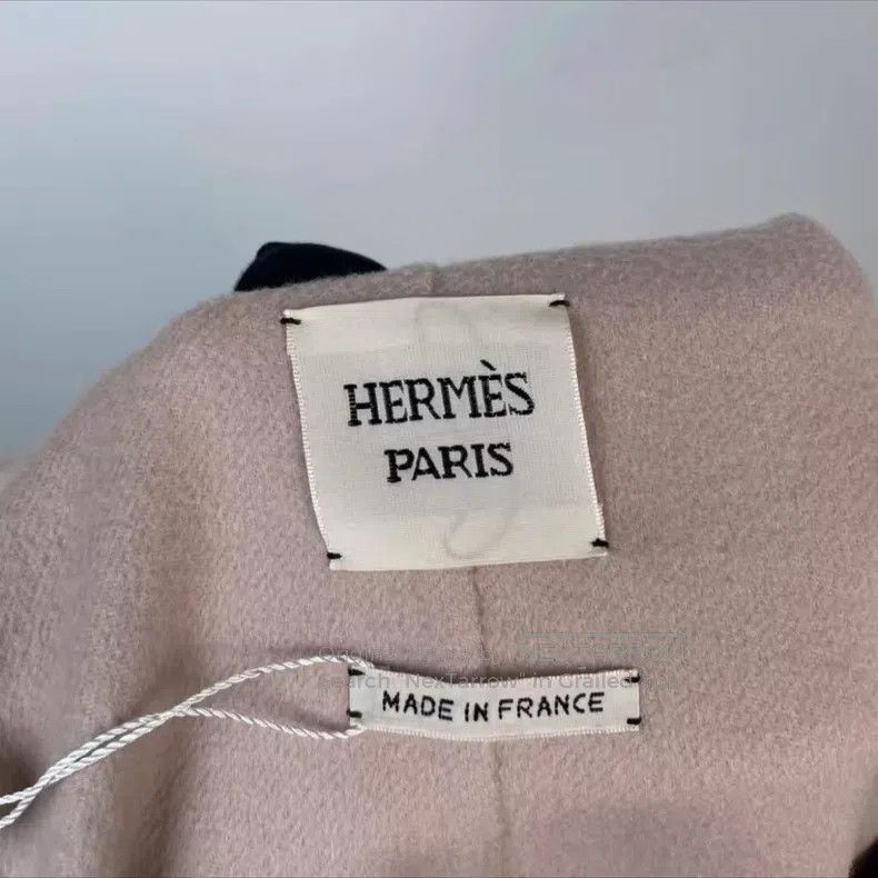 Hermes Hermes Cashmere Pink Long Coat, Size 38 Size XS / US 0-2 / IT 36-38 - 3 Thumbnail
