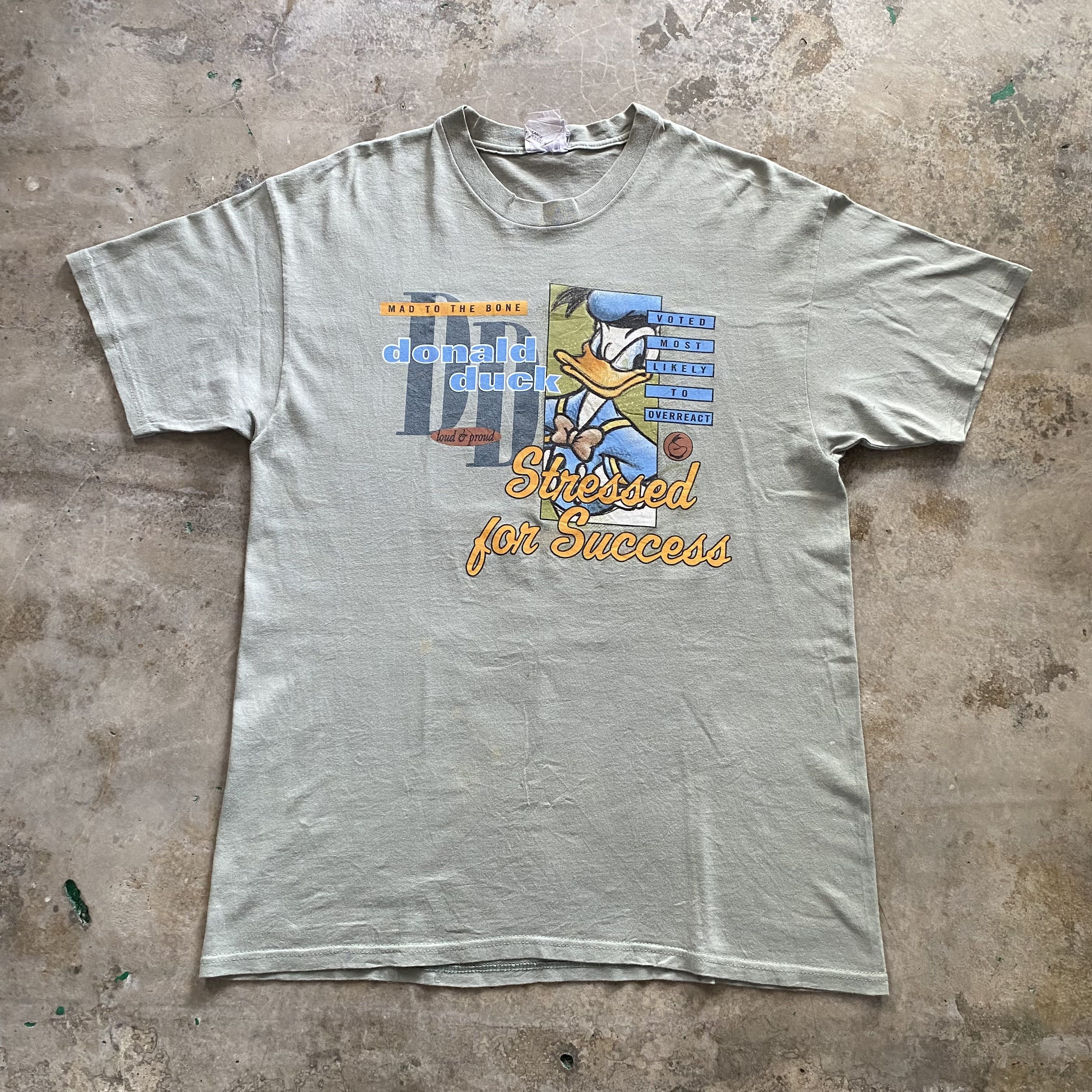 Disney × Vintage Vintage 90s Donald Duck T Shirt TS016 Size US M / EU 48-50 / 2 - 1 Thumbnail