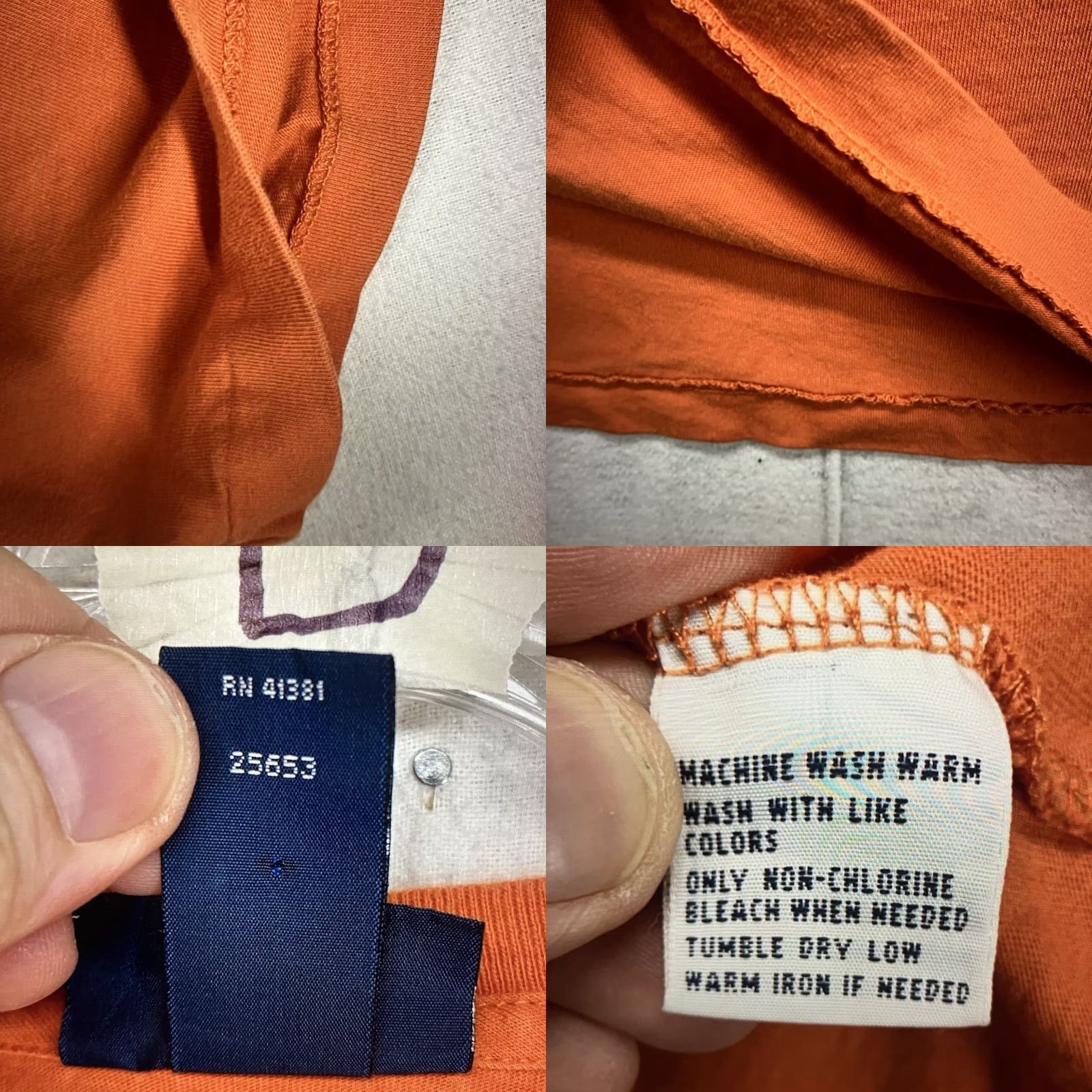 Vintage VINTAGE Polo Men’s T-Shirt Large Orange 90s Cotton Crew Neck Short Sleeve Beach Preppy Size US L / EU 52-54 / 3 - 8 Thumbnail