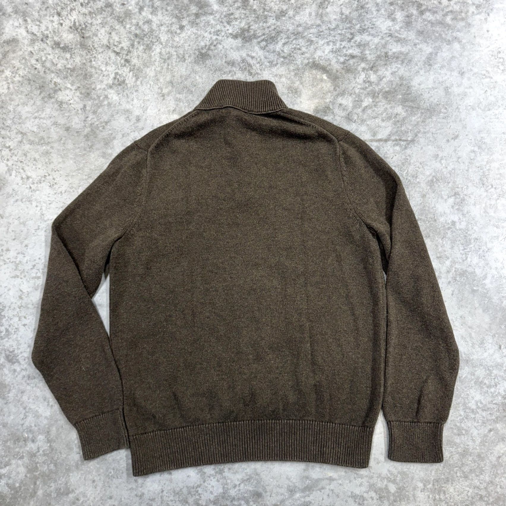 Banana Republic Banana Republic Sweater Mens Medium Brown Mock Neck Pullover Cotton Size US M / EU 48-50 / 2 - 5 Thumbnail