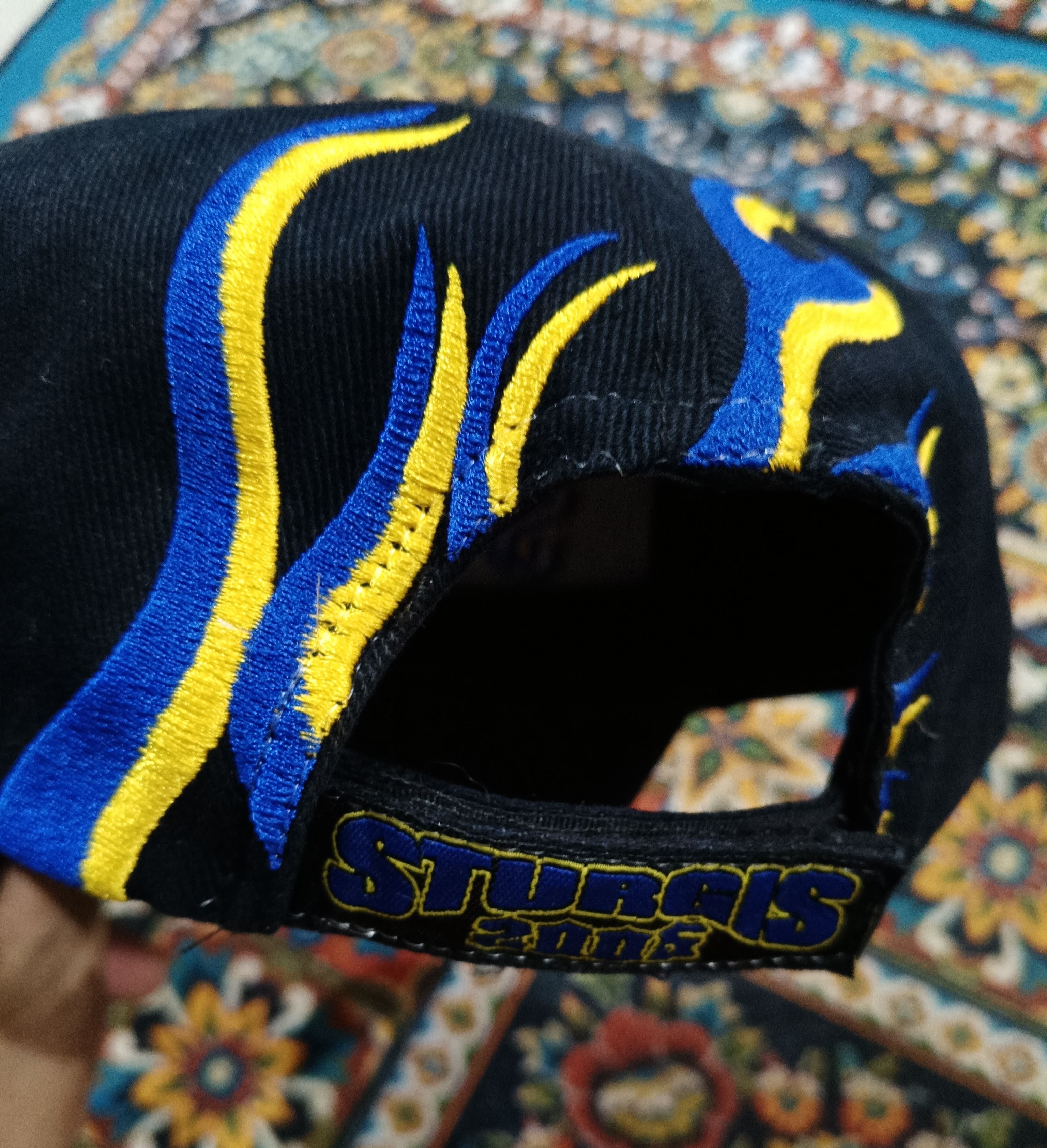 Vintage STURGIS 2005 65tf Annual Embroidery Flames Cap Size ONE SIZE - 3 Thumbnail