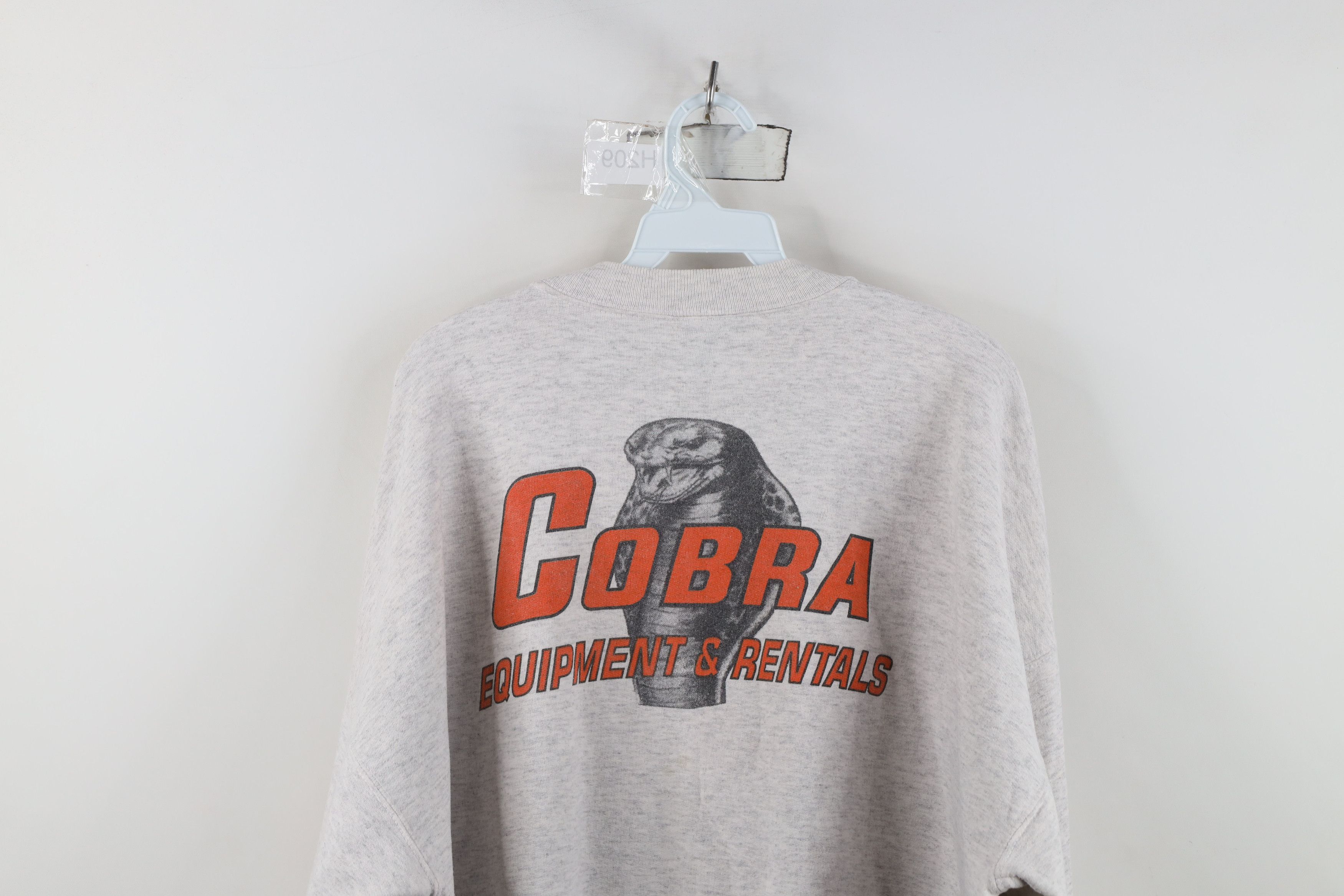 Vintage Vintage 90s Streetwear Cobra Equipment Snake Sweatshirt Gray Size US XXL / EU 58 / 5 - 13 Thumbnail