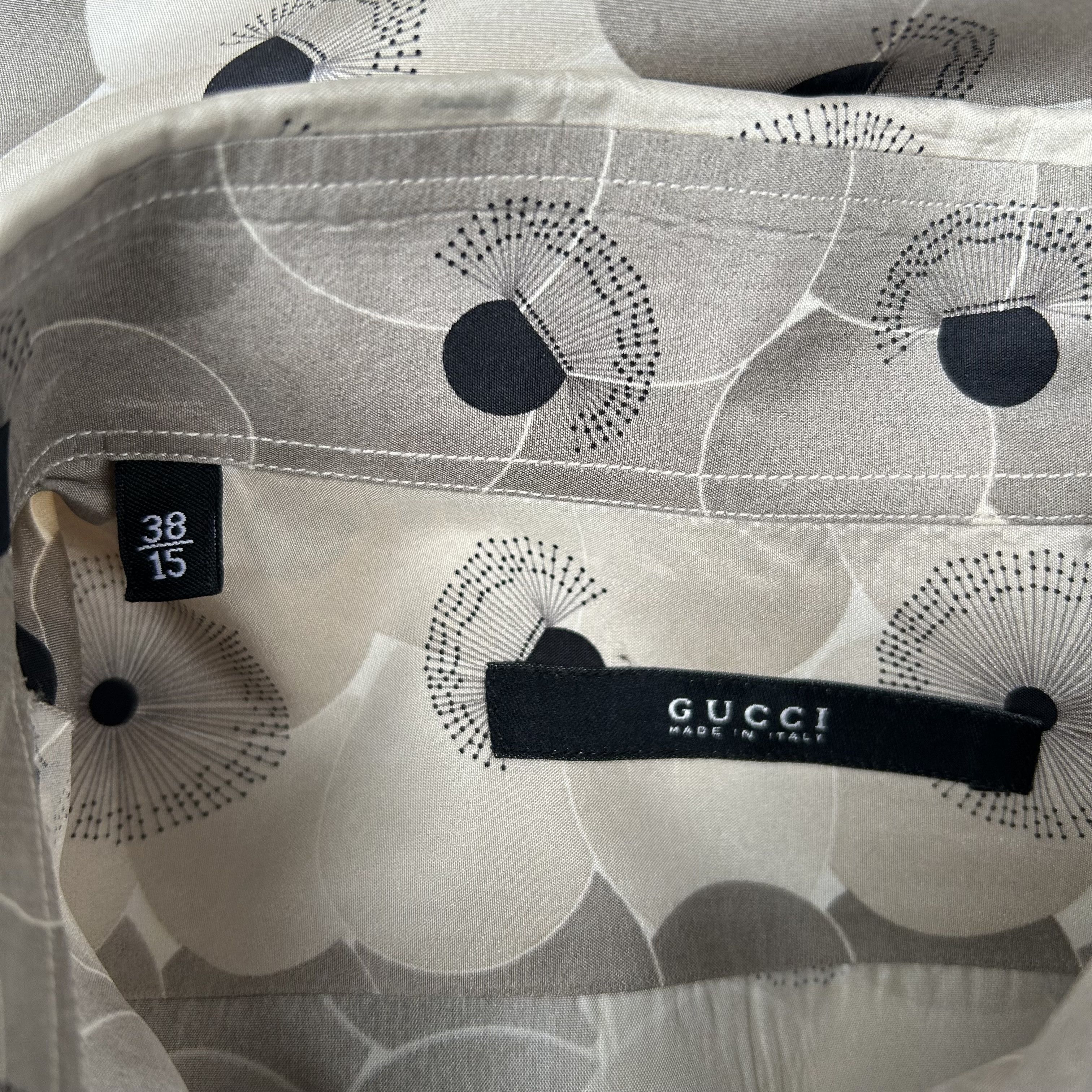 Gucci Gucci Archive Silk Shirt Flowers Button Up Size US S / EU 44-46 / 1 - 7 Thumbnail