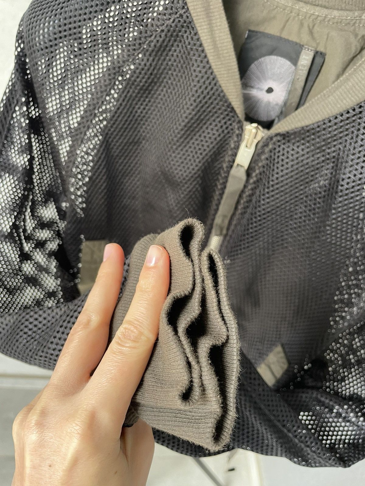Silent By Damir Doma Silent by Damir Doma FW13 Fishnet Bomber Jacket Size US XS / EU 42 / 0 - 10 Thumbnail