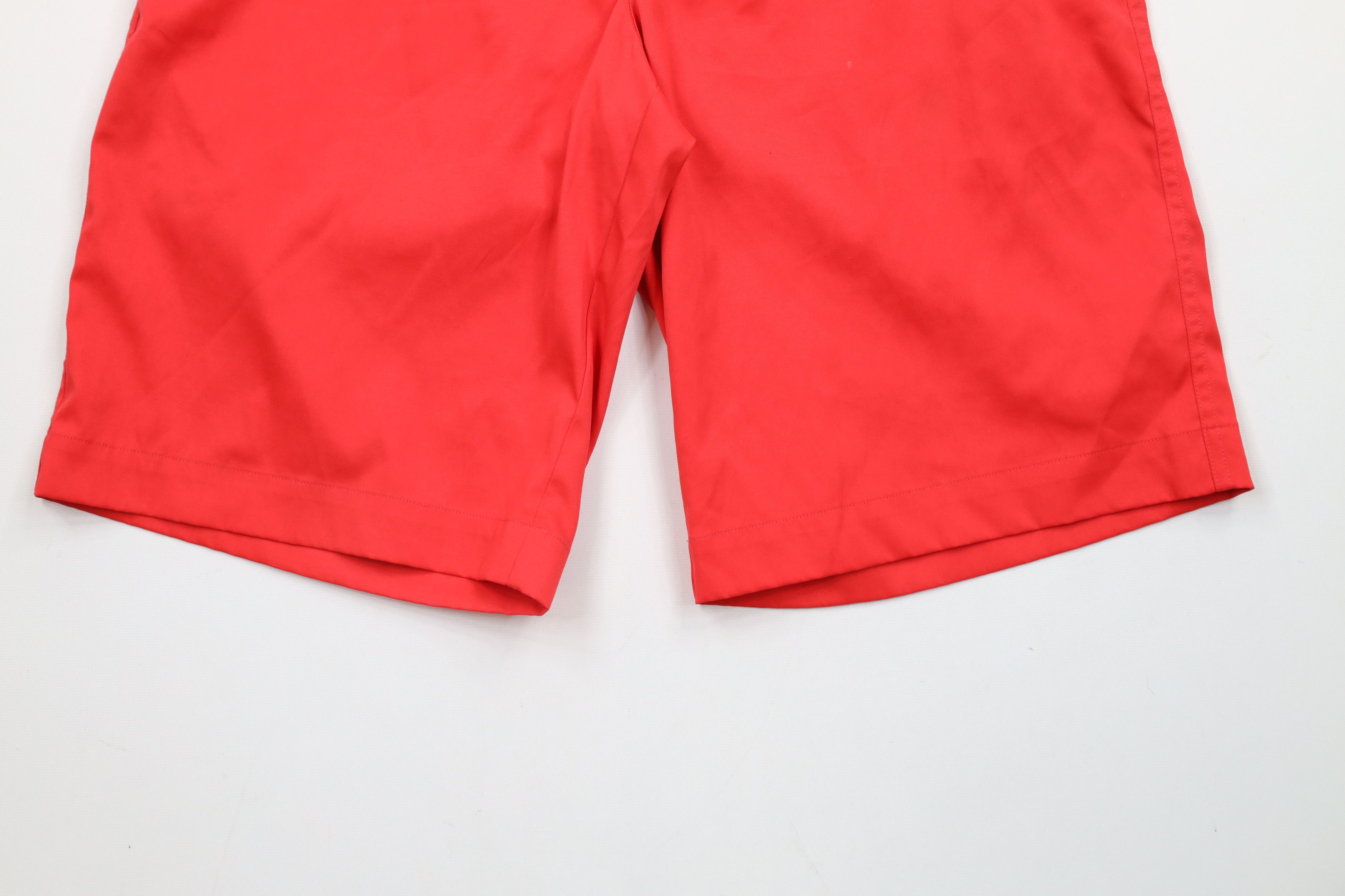 Nike × Vintage Nike Golf Flat Front Golfing Chino Shorts Solar Red Size US 30 / EU 46 - 4 Thumbnail