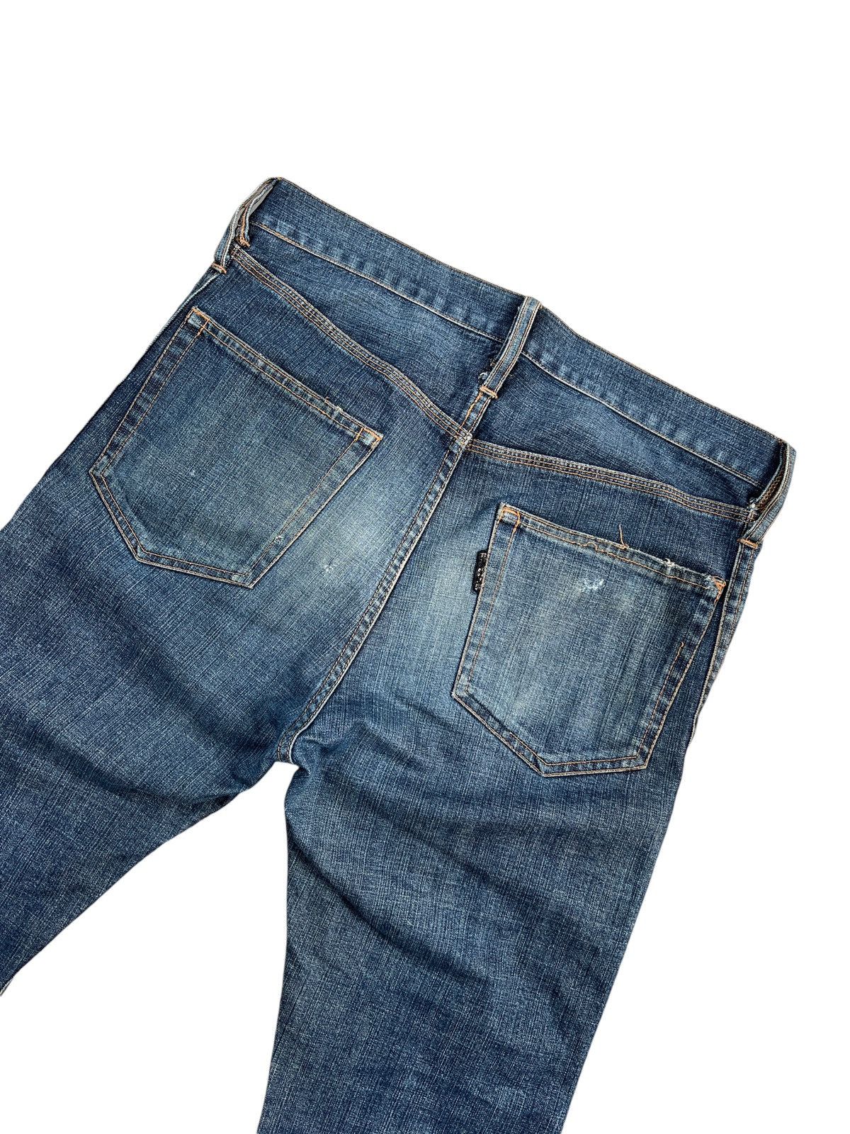 CABANE de ZUCCa × Issey Miyake × Zucca 1990 Cabane de Zucca Zipper Distressed Denim Size US 33 - 11 Thumbnail