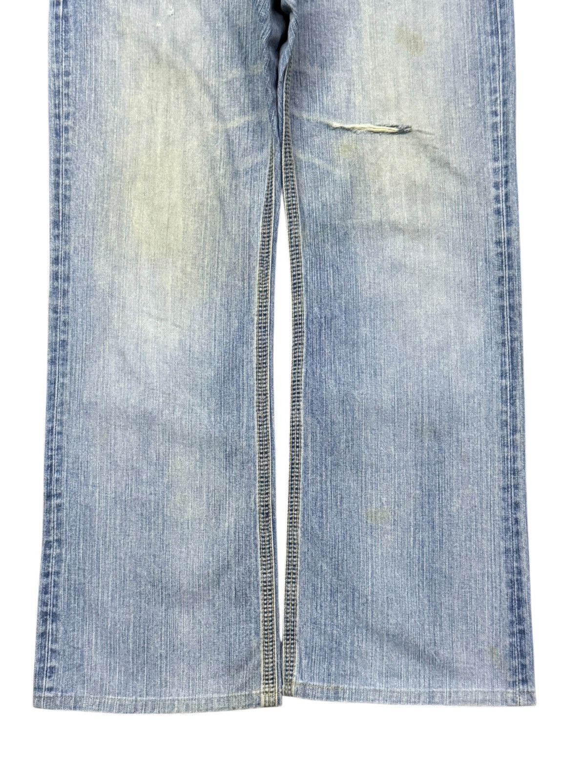 Edwin Vintage Edwin 401 XVS Y2K Buckle Back Vintage Wash Denim W36 Size US 36 / EU 52 - 6 Thumbnail