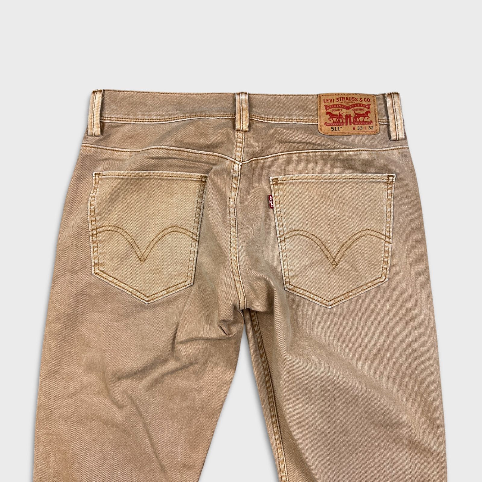 Levi's × Vintage Levi's 511 Jeans 33x32 Slim Fit American Faded Denim Pants Size US 33 - 7 Thumbnail