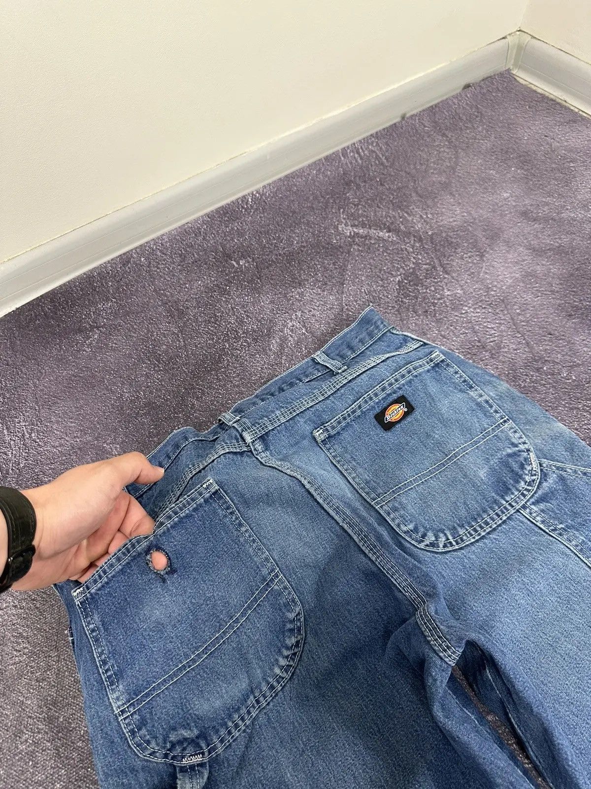 Dickies × Vintage Vintage Dickies Faded Blue Denim Skate Hype Baggy Jeans Size US 36 / EU 52 - 6 Thumbnail