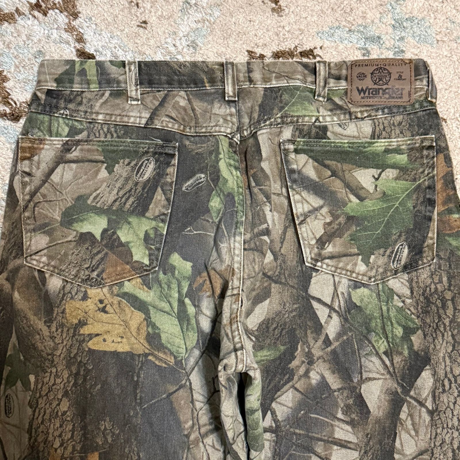Realtree × Vintage × Wrangler Vintage Wrangler Realtree Camo Double Knee Pants Size 36x30 Size US 36 / EU 52 - 4 Thumbnail