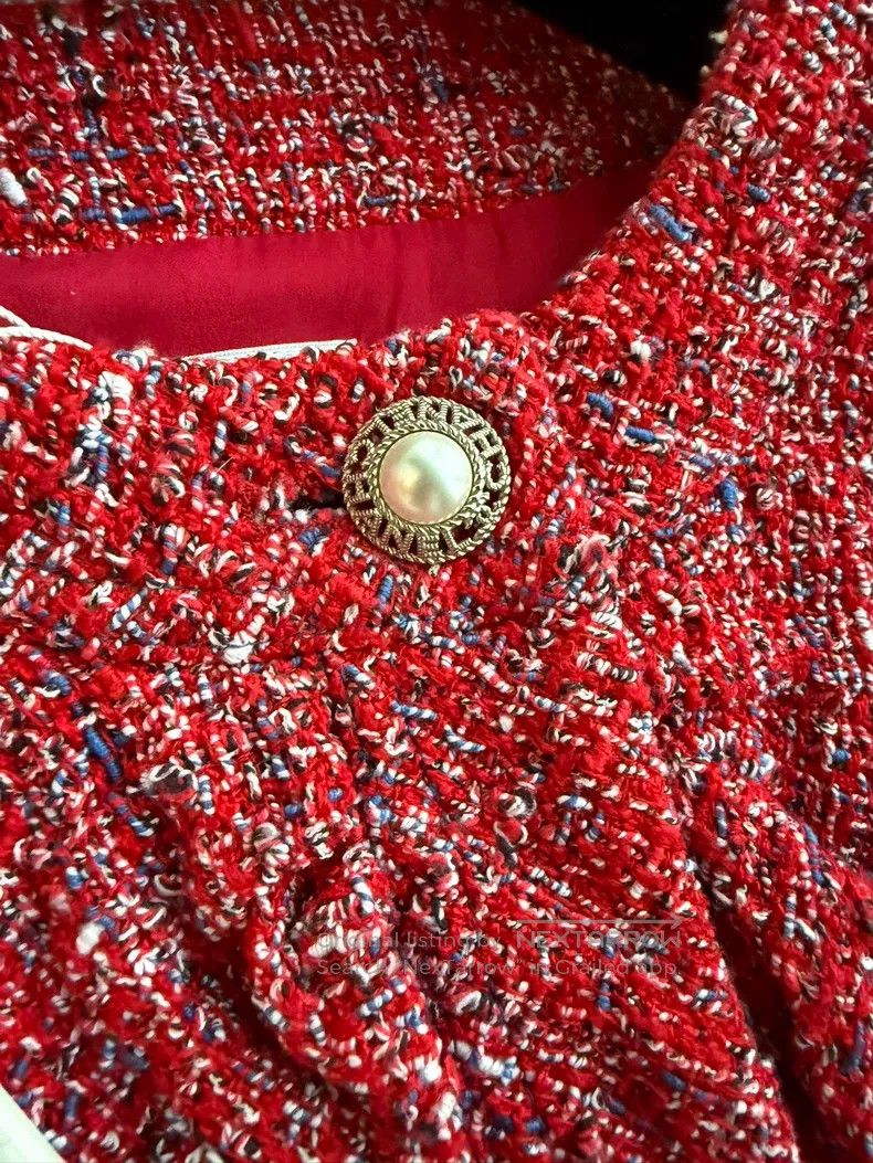 Chanel Chanel 19p ruffled red jacket Size XXS / US 00 / IT 34 - 2 Thumbnail