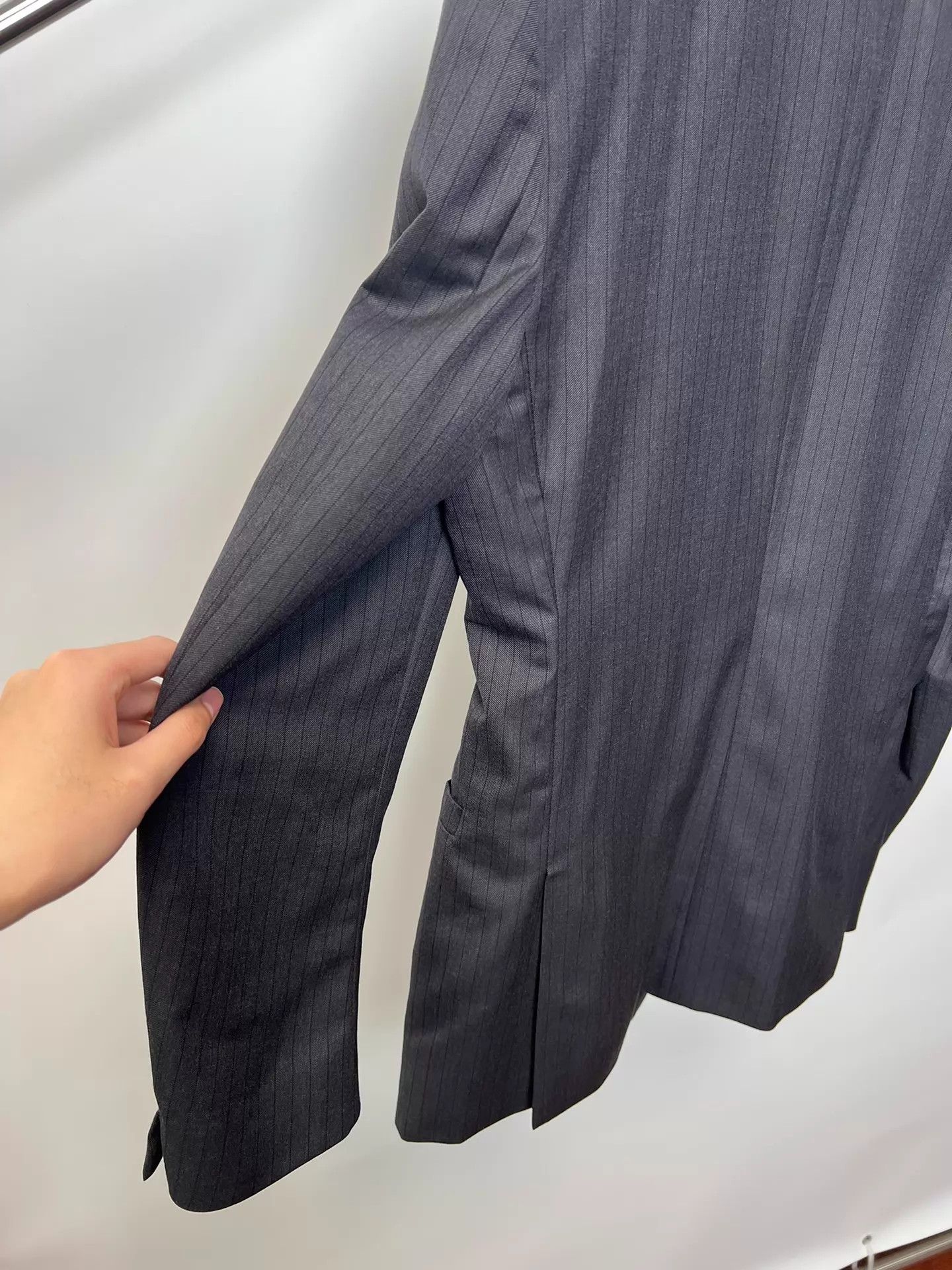 Prada Prada 08FW Vintage Striped Wool Blazer w/Shoulders Size US XL / EU 56 / 4 - 5 Thumbnail