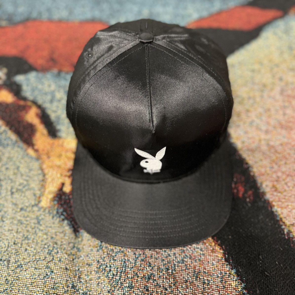 PLAYBOY X SUPREME SNAPBACK HAT BLACK