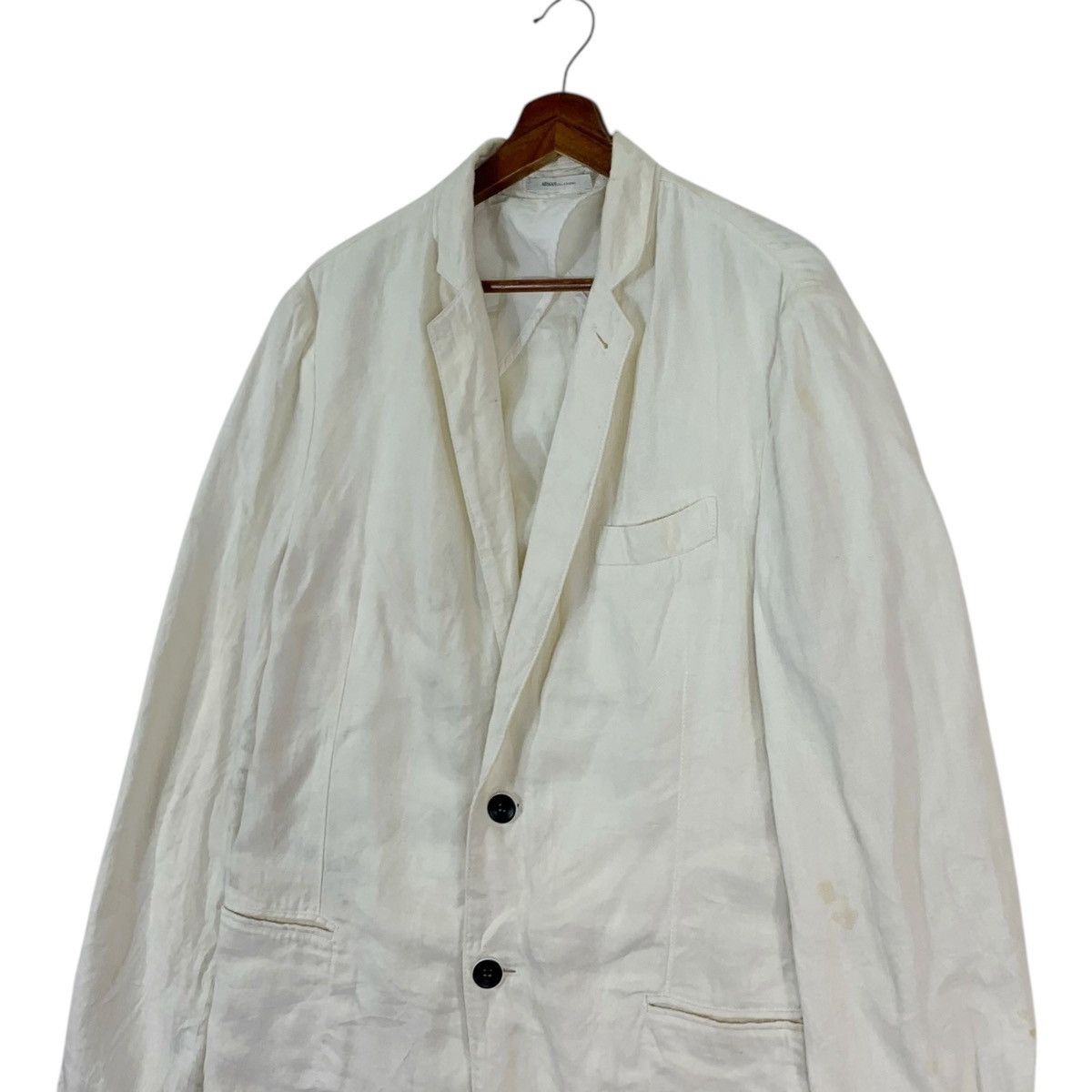 Armani × Armani Collezioni × Designer Vintage Armani Collezioni White Coat Size US L / EU 52-54 / 3 - 4 Thumbnail