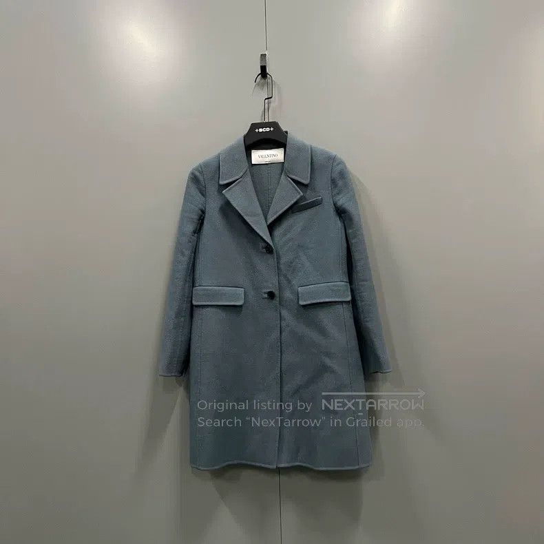 Valentino Haze blue lapel coat