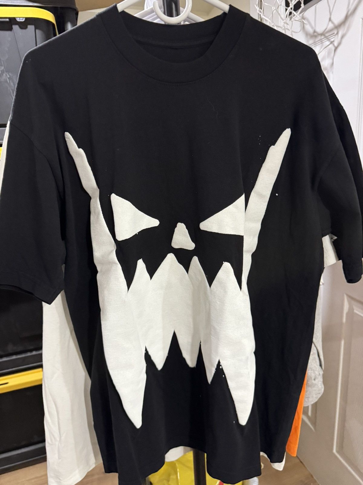 Asspizza Asspizza Puff Print Face Shirt Black 2022 Size US L / EU 52-54 / 3 - 1 Thumbnail