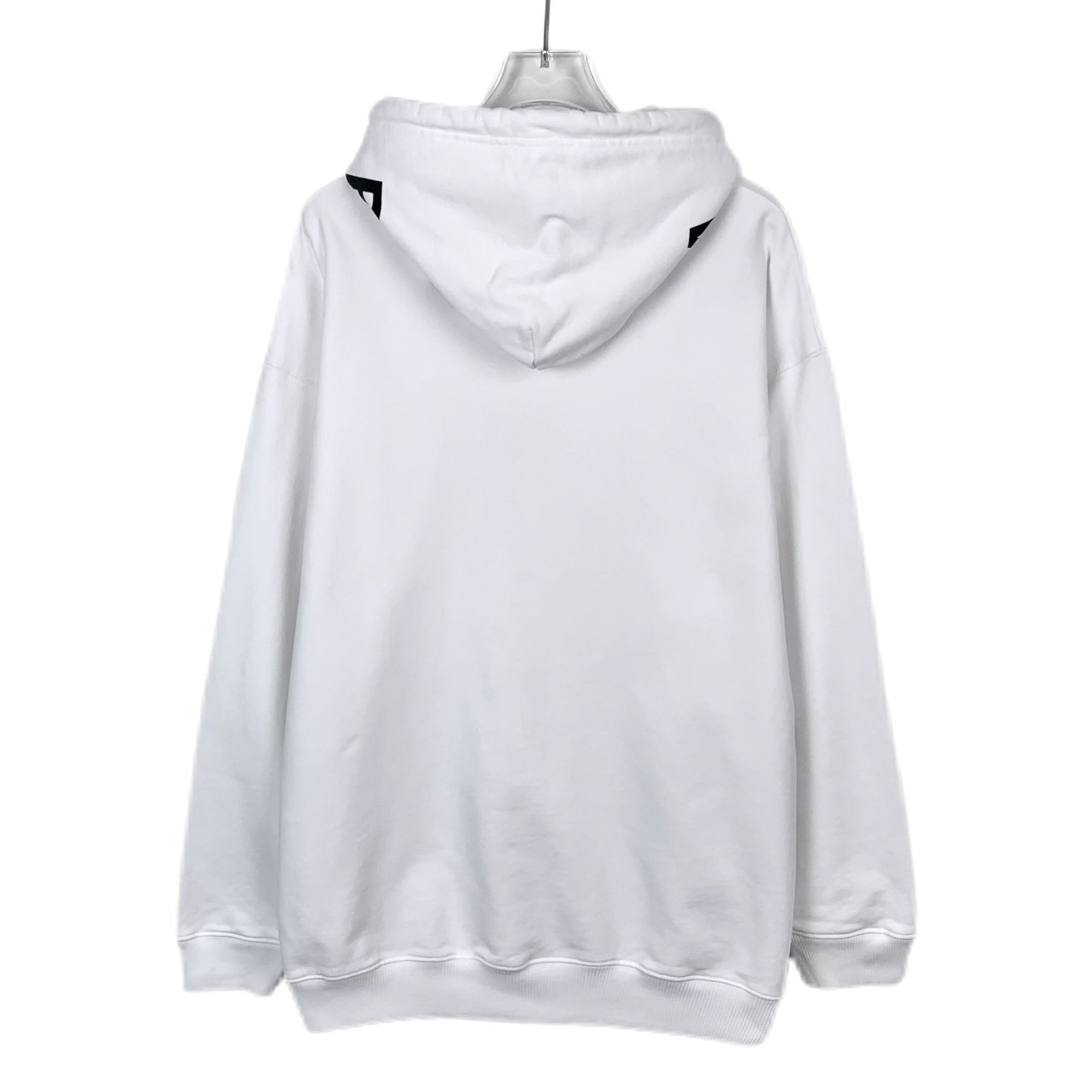 Balenciaga Balenciaga White Logo Cotton Hoodie (Size M) Size M / US 6-8 / IT 42-44 - 8 Thumbnail