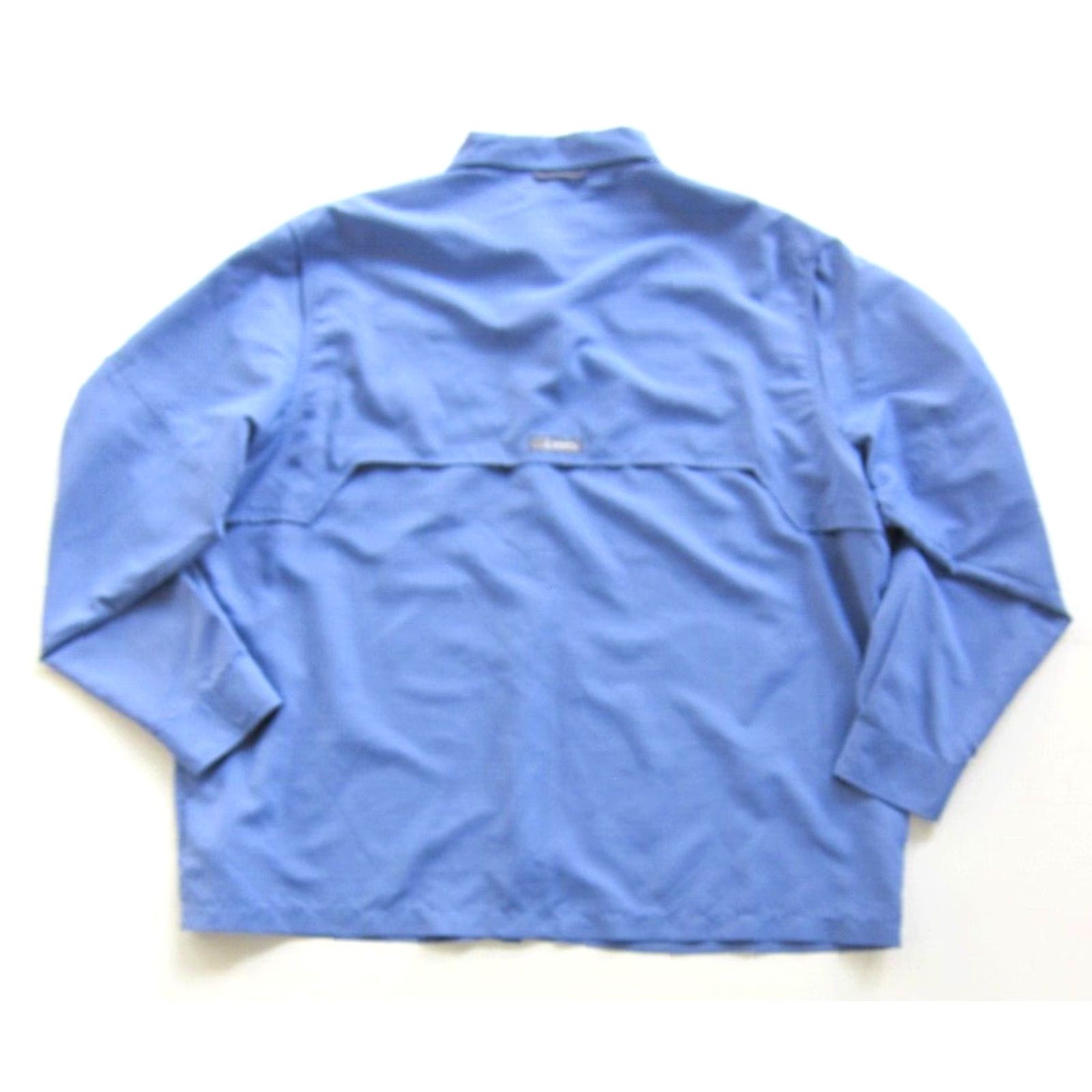 Habitat Habit Button-Up 2XL Blue UPF 40+ Vented Lightweight Quick Dry Long Sleeve Shirt Mens Size US XXL / EU 58 / 5 - 5 Thumbnail
