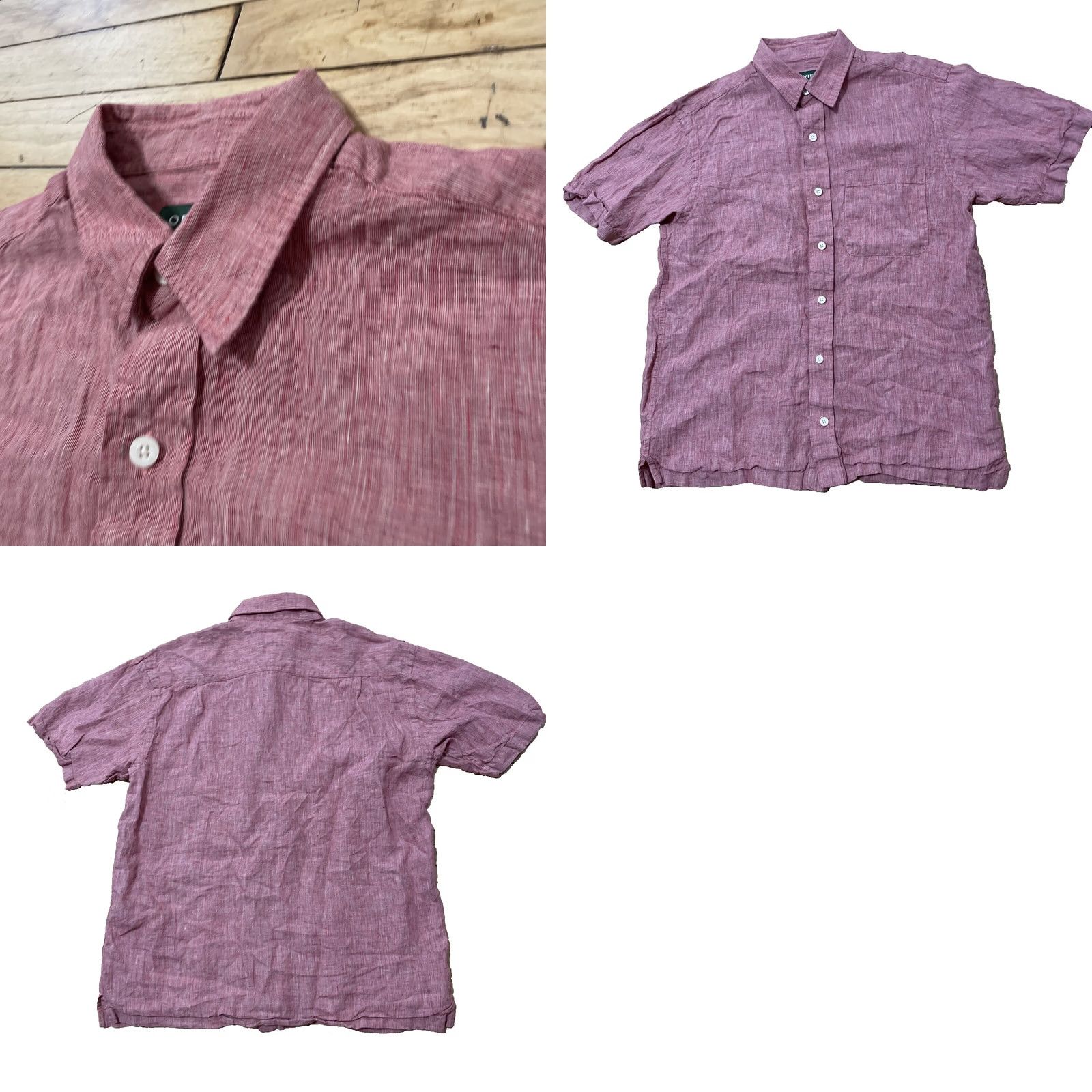 Orvis Orvis 100% Linen Shirt Men M Light Salmon Red Casual Beachy Preppy Button Down Size US M / EU 48-50 / 2 - 11 Thumbnail