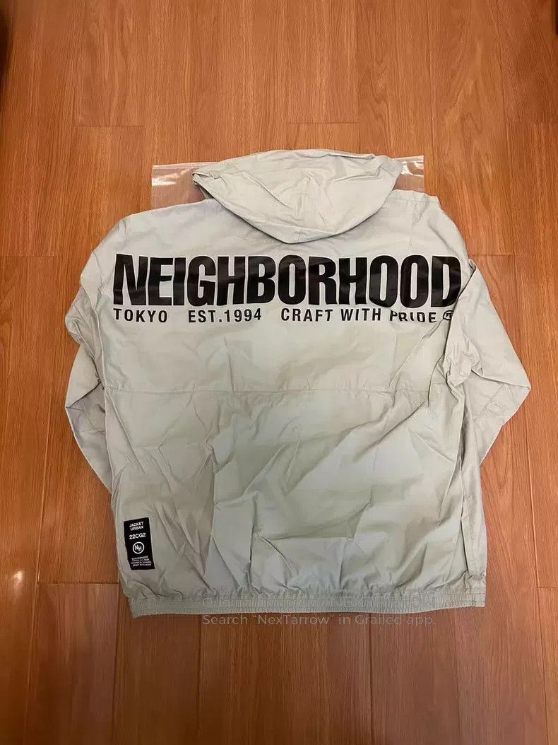 Neighborhood Neighborhood Nylon Hooded Semi-Zip Windbreaker Jacket Size US L / EU 52-54 / 3 - 2 Thumbnail